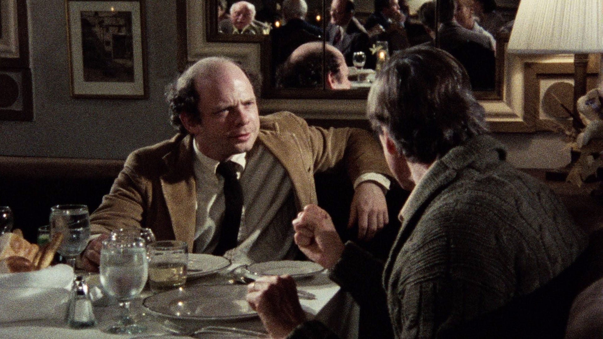 Cinematic background from My Dinner with Andre 1981 - Wallace Shawn and Andre Gregory, apparently playing themselves, share their lives over the course of an evening meal at a restaurant.