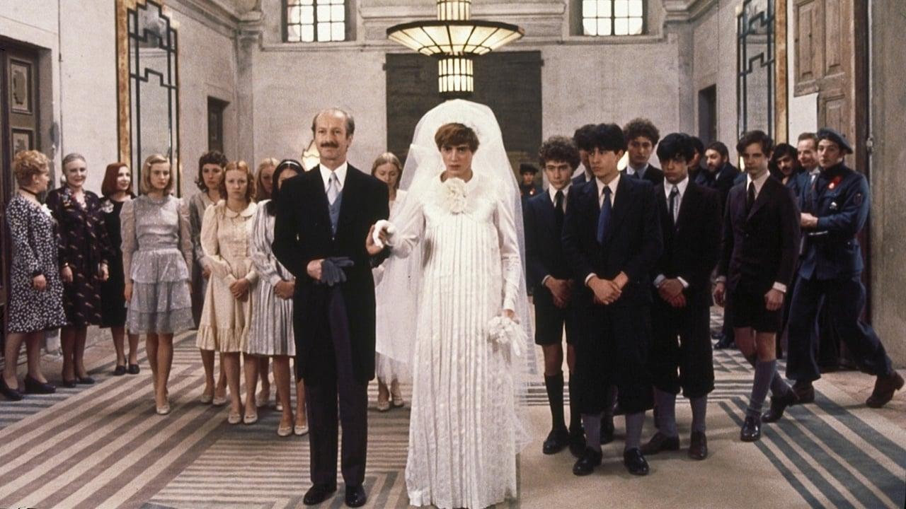 Cinematic background from Salò, or the 120 Days of Sodom 1975 - Four corrupted fascist libertines round up 9 teenage boys and girls and subject them to 120 days of sadistic physical, mental and sexual torture.