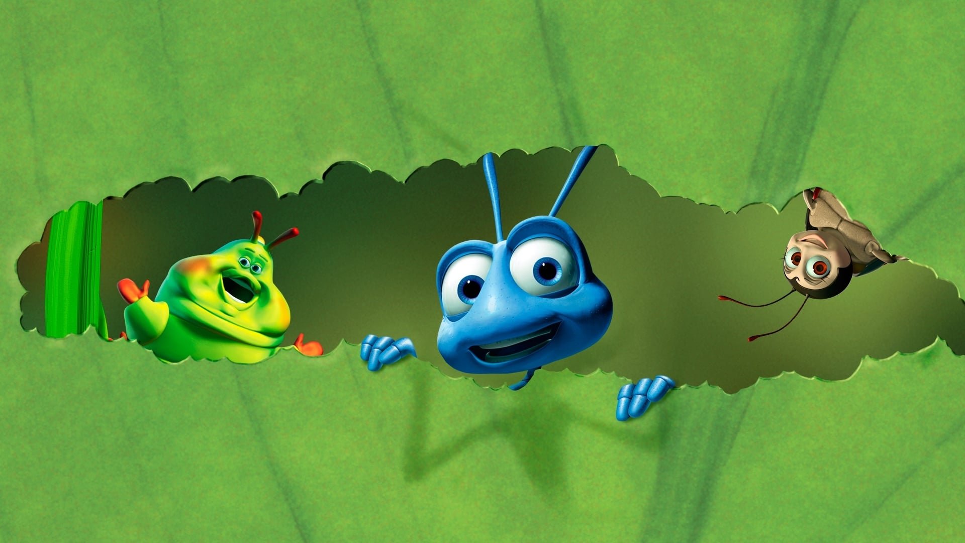 Cinematic background from A Bug's Life 1998 - On behalf of "oppressed bugs everywhere," an inventive ant named Flik hires a troupe of warrior bugs to defend his bustling colony from a horde of freeloading grasshoppers led by the evil-minded Hopper.