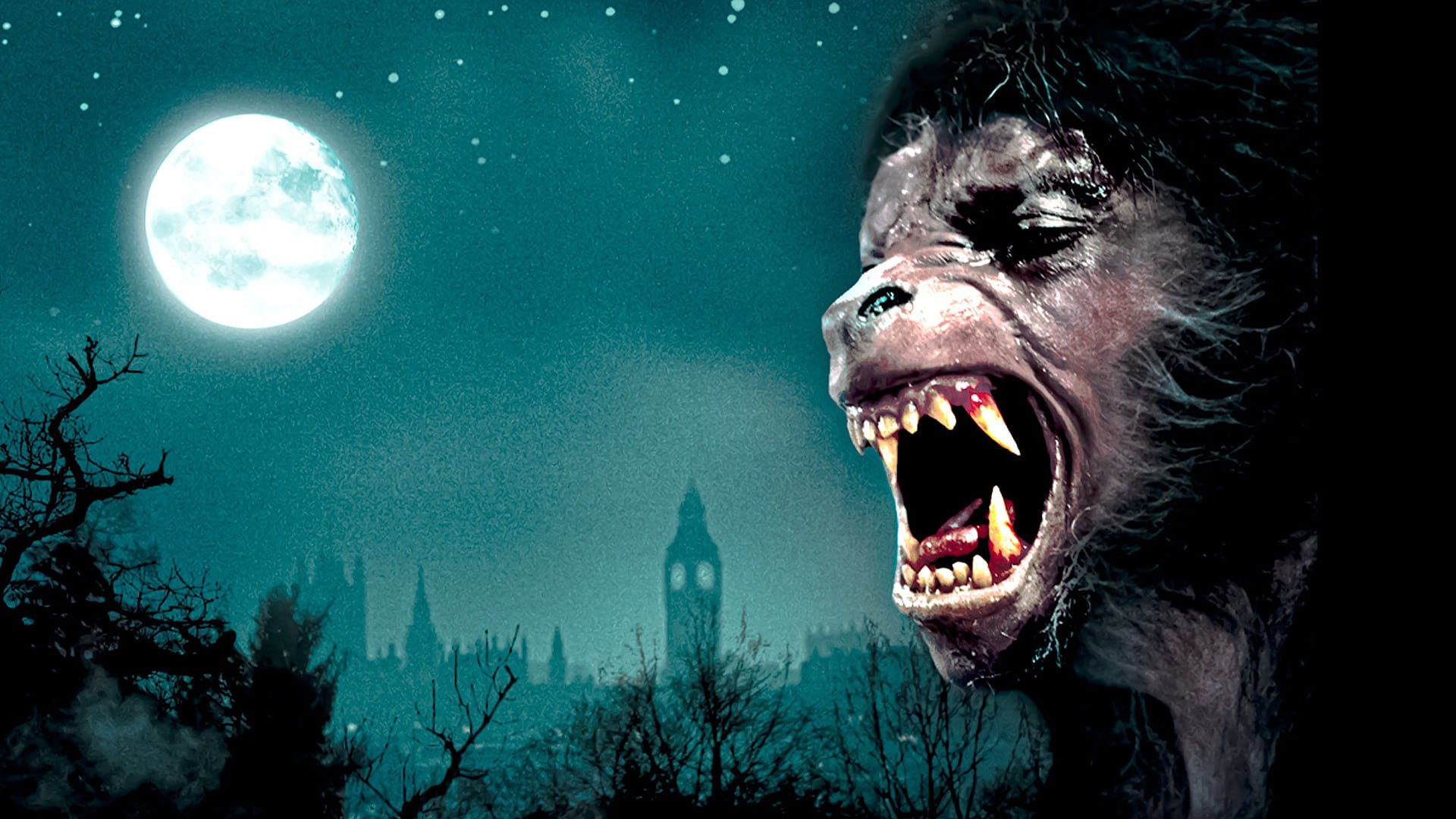 Cinematic background from An American Werewolf in London 1981 - Two American tourists in England are attacked by a werewolf that none of the locals will admit exists.