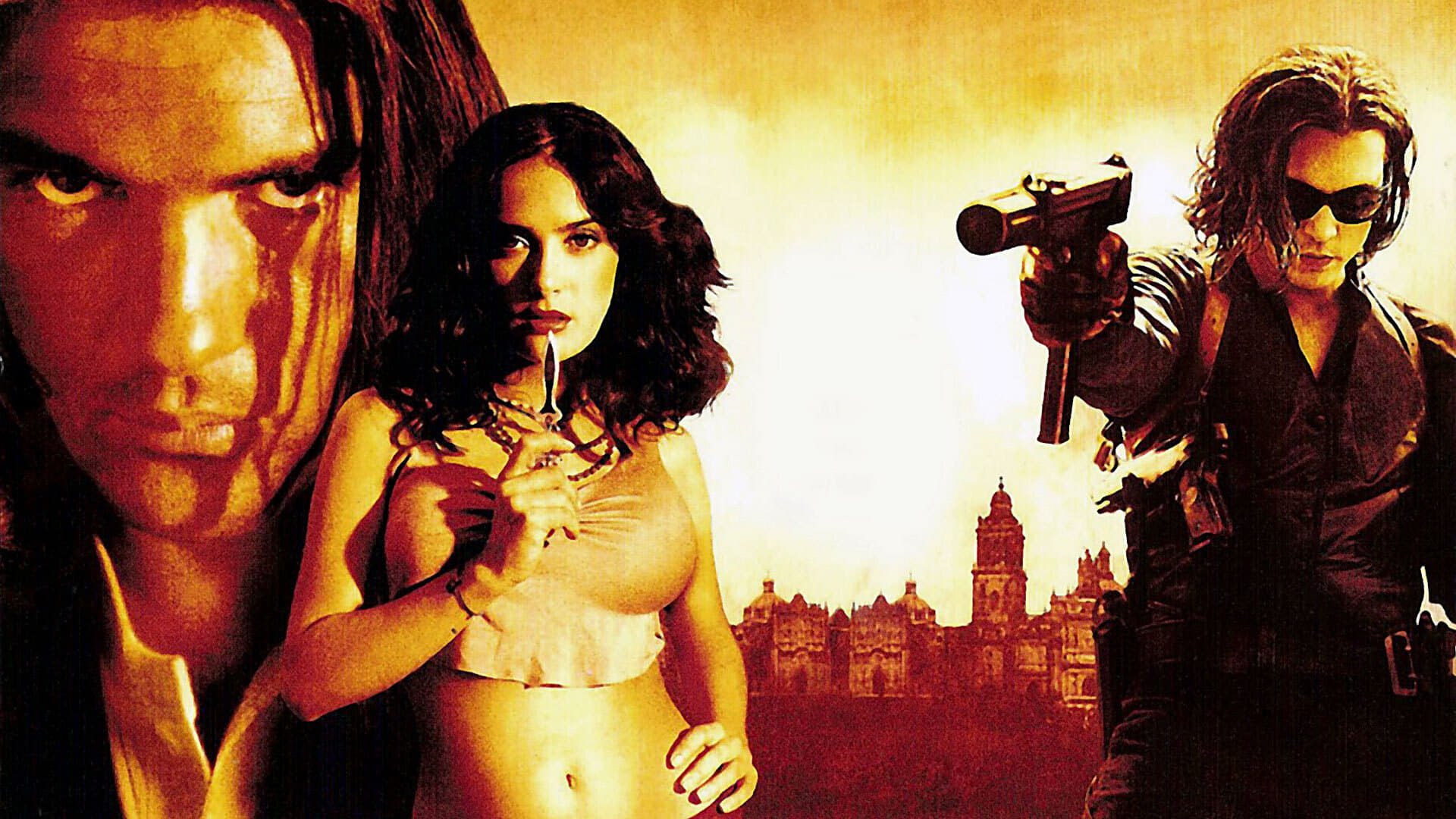 Cinematic background from Once Upon a Time in Mexico 2003 - A CIA agent hires hitman "El Mariachi" to assassinate a Mexican general hired by a drug kingpin attempting a coup d'état.