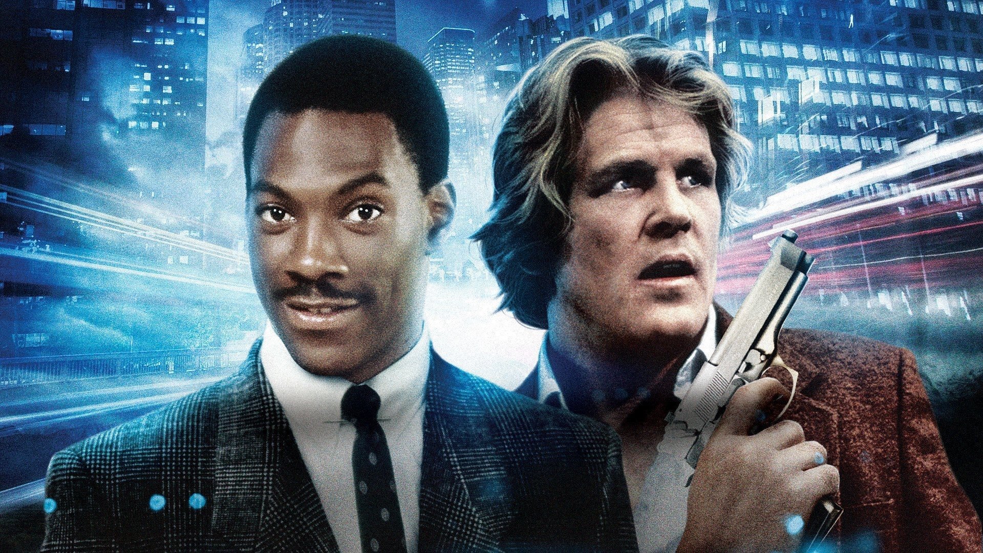 Cinematic background from 48 Hrs. 1982 - A hard-nosed cop reluctantly teams up with a wise-cracking criminal temporarily paroled to him, in order to track down a killer.