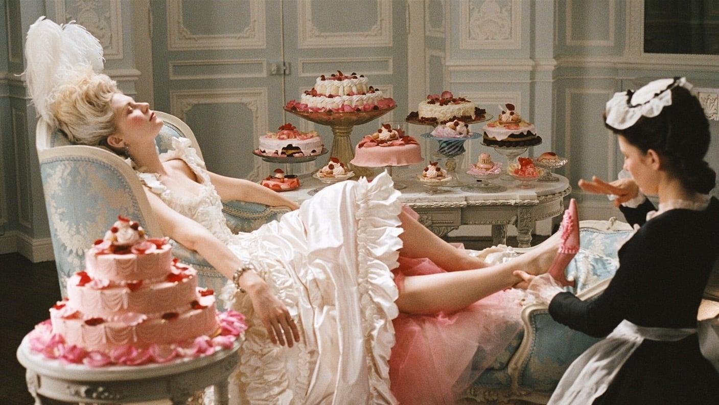 Cinematic background from Marie Antoinette 2006 - An Austrian teenager marries the Dauphin  of France and becomes that country's queen following the death of King Louis XV  in 1774. Years later, after a life of luxury and privilege, Marie Antoinette loses her head during the French Revolution.