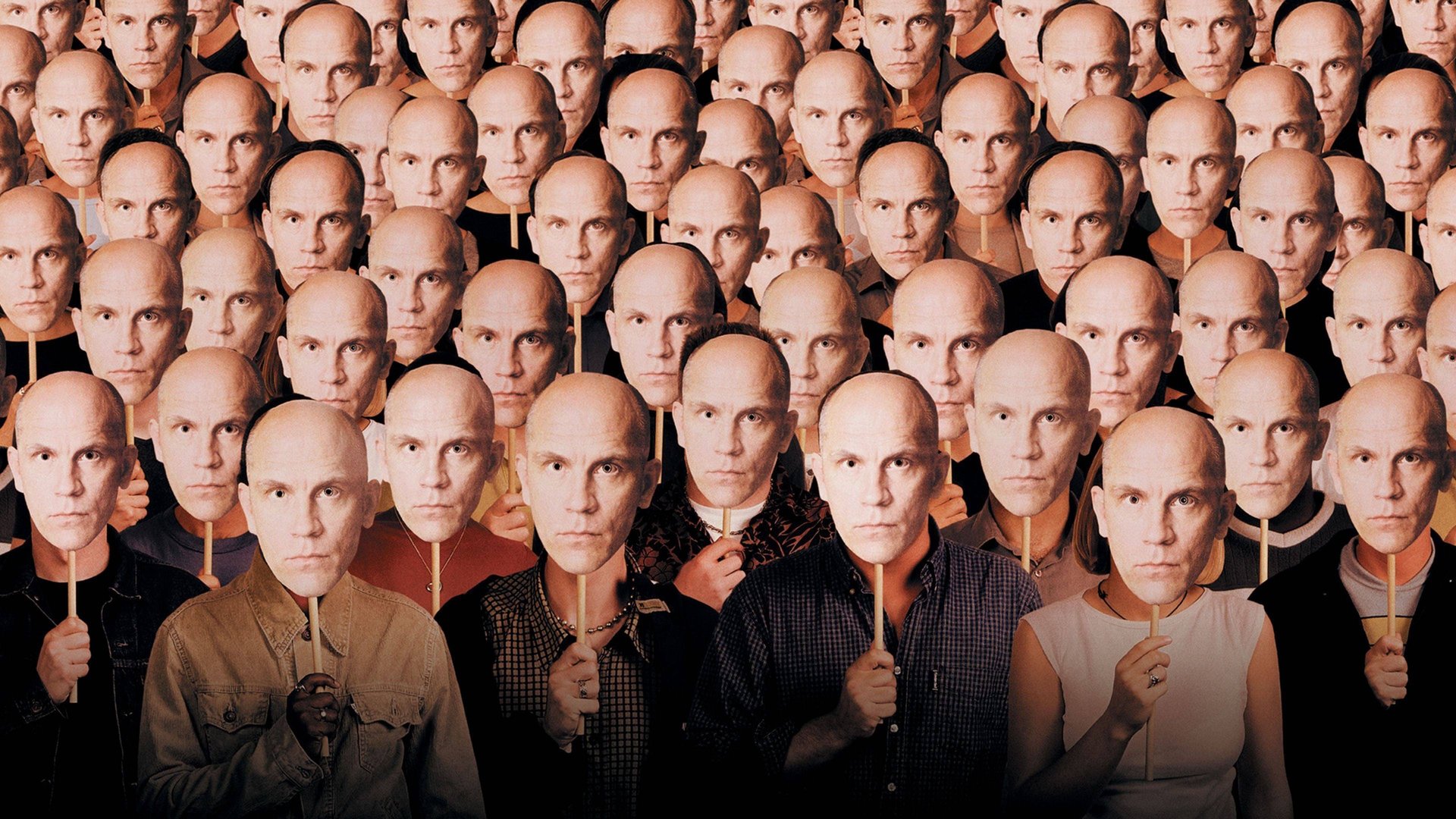 Cinematic background from Being John Malkovich 1999 - One day at work, unsuccessful puppeteer Craig finds a portal into the head of actor John Malkovich. The portal soon becomes a passion for anybody who enters its mad and controlling world of overtaking another human body.
