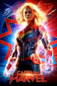 Official poster of Captain Marvel 2019 directed by Anna Boden, Ryan Fleck
