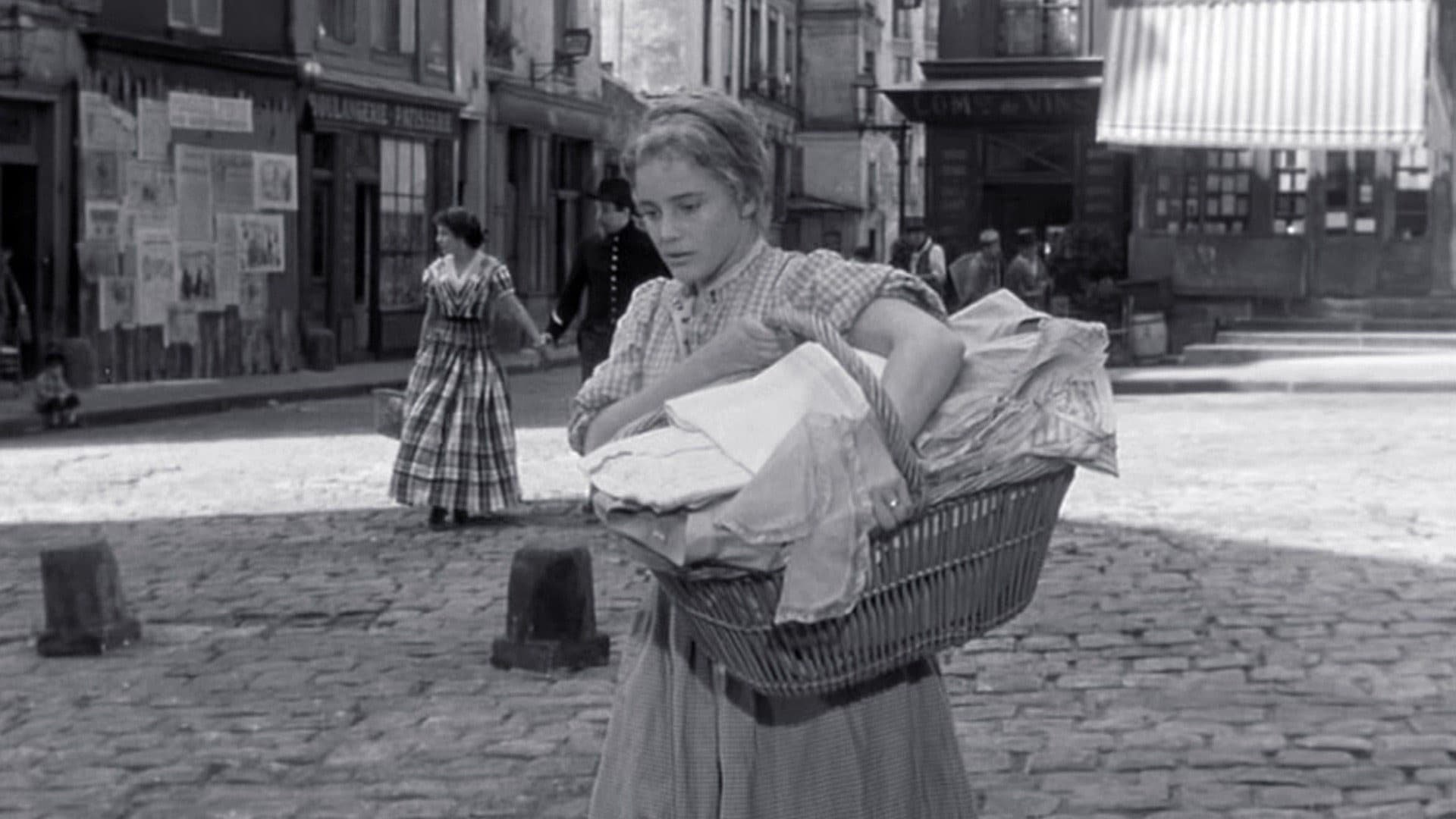 Cinematic background from Gervaise 1956 - An adaptation of Émile Zola’s 1877 masterpiece L’assommoir, the film is an uncompromising depiction of a lowly laundress’s struggles to deal with an alcoholic husband while running her own business.