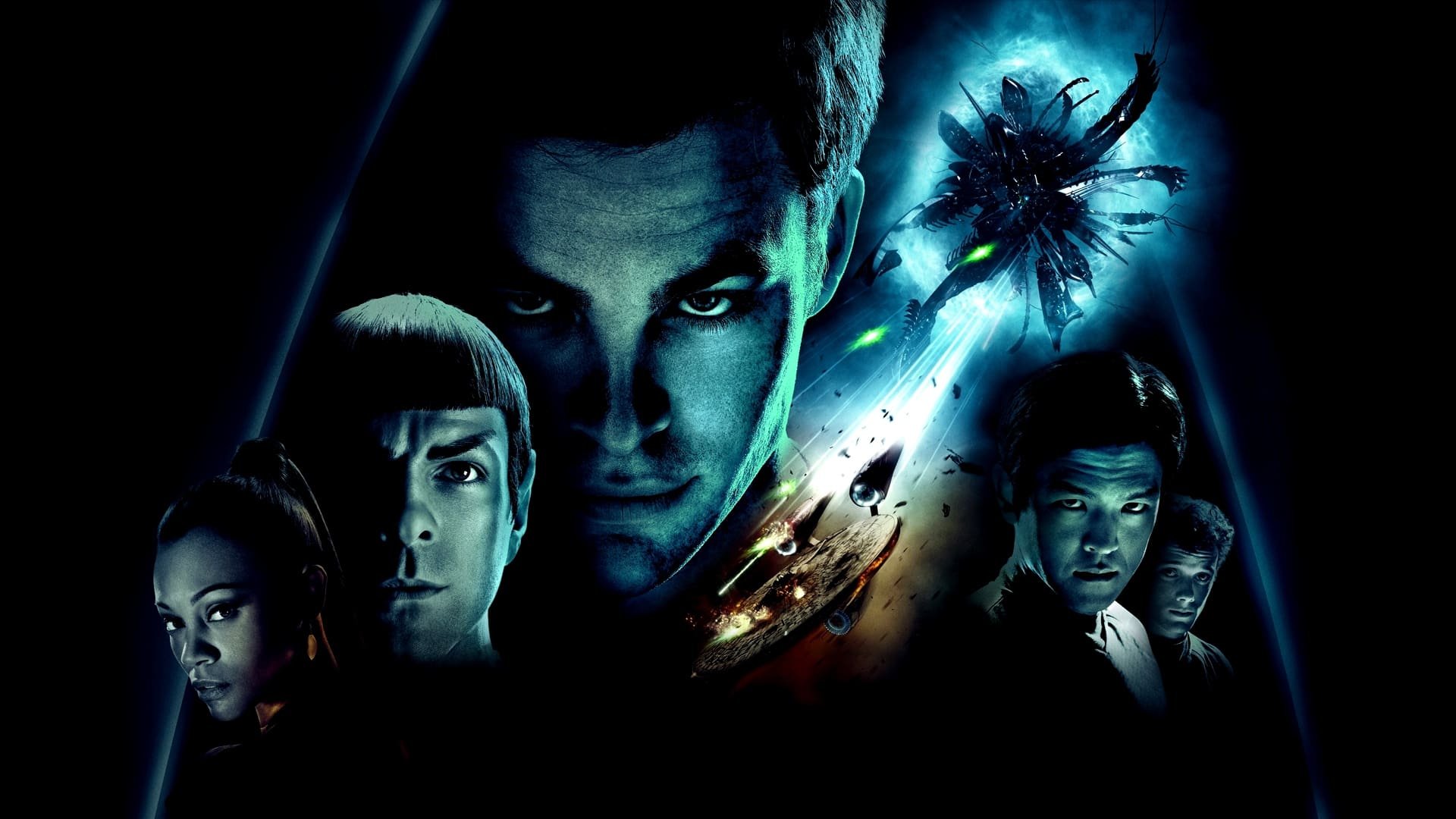 Cinematic background from Star Trek 2009 - The fate of the galaxy rests in the hands of bitter rivals. One, James Kirk, is a delinquent, thrill-seeking Iowa farm boy. The other, Spock, a Vulcan, was raised in a logic-based society that rejects all emotion. As fiery instinct clashes with calm reason, their unlikely but powerful partnership is the only thing capable of leading their crew through unimaginable danger, boldly going where no one has gone before. The human adventure has begun again.