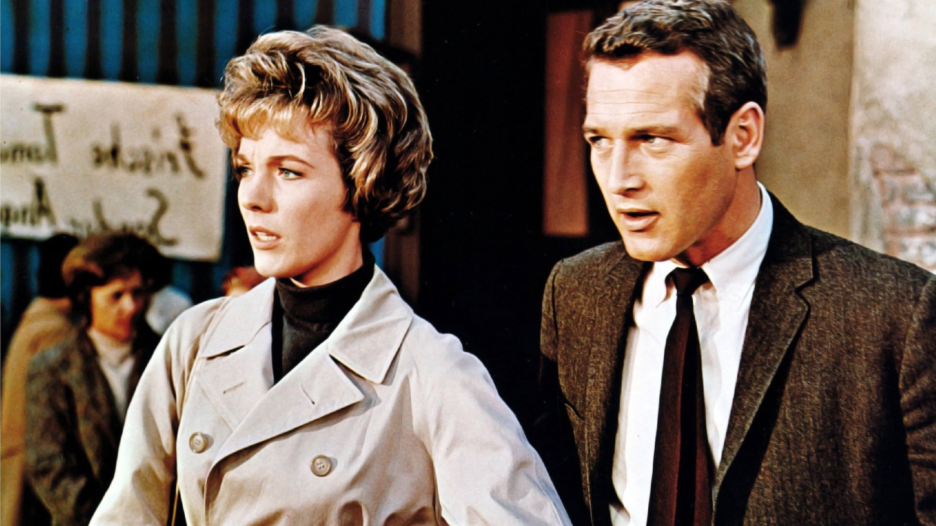 Cinematic background from Torn Curtain 1966 - During the Cold War, an American scientist appears to defect to East Germany as part of a cloak and dagger mission to find the formula for a resin solution, but the plan goes awry when his fiancee, unaware of his motivation, follows him across the border.