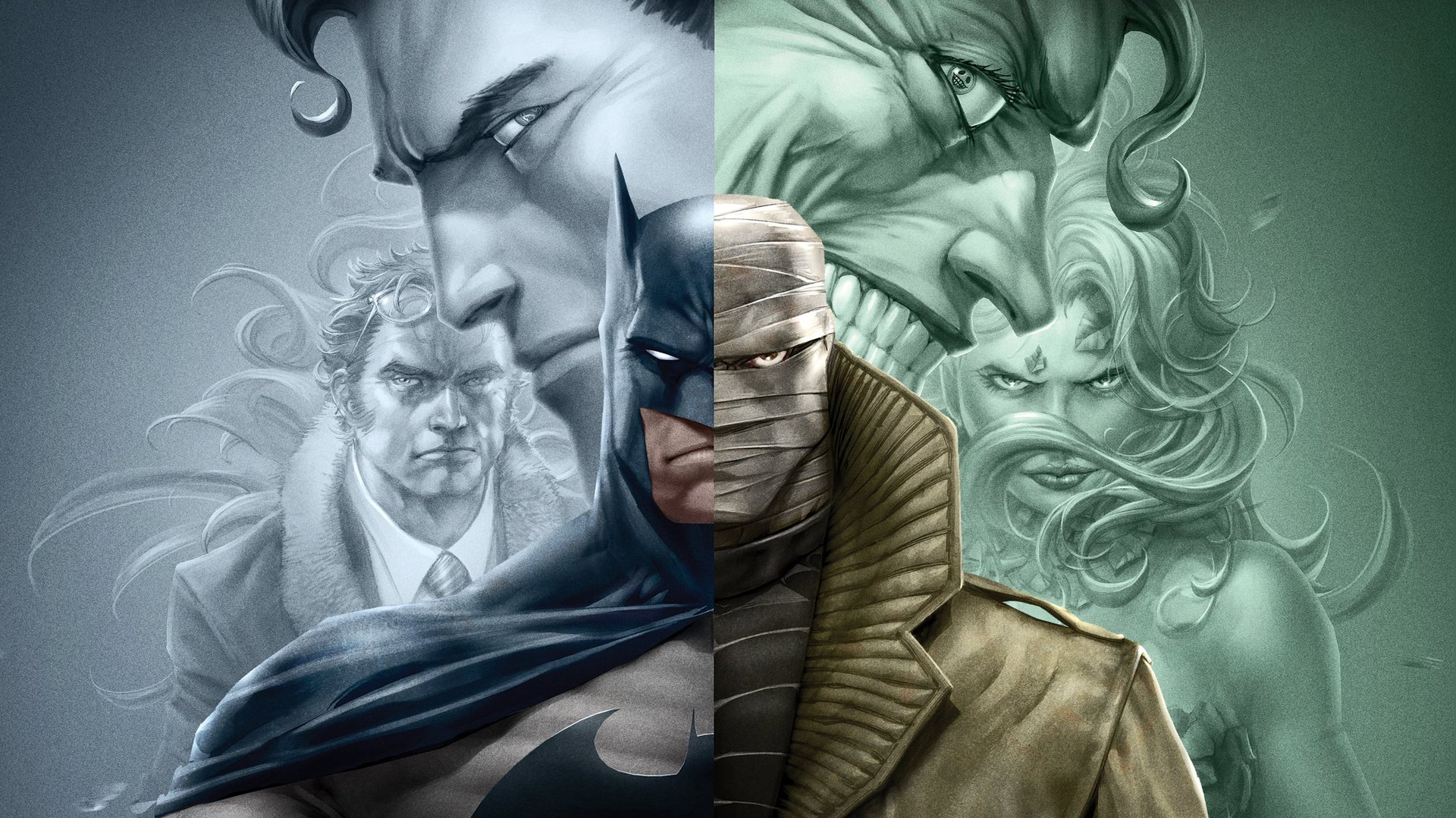 Cinematic background from Batman: Hush 2019 - A mysterious new villain known only as Hush uses a gallery of villains to destroy Batman's crime-fighting career as well as Bruce Wayne's personal life, which has been further complicated by a relationship with Selina Kyle/Catwoman.
