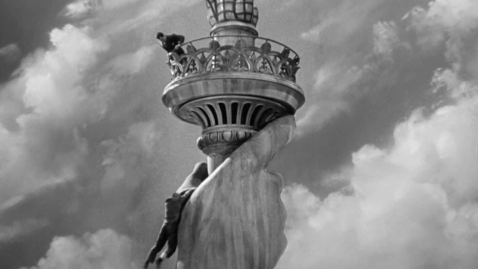 Cinematic background from Saboteur 1942 - Aircraft factory worker Barry Kane flees across the United States after he is wrongly accused of starting the fire that killed his best friend.