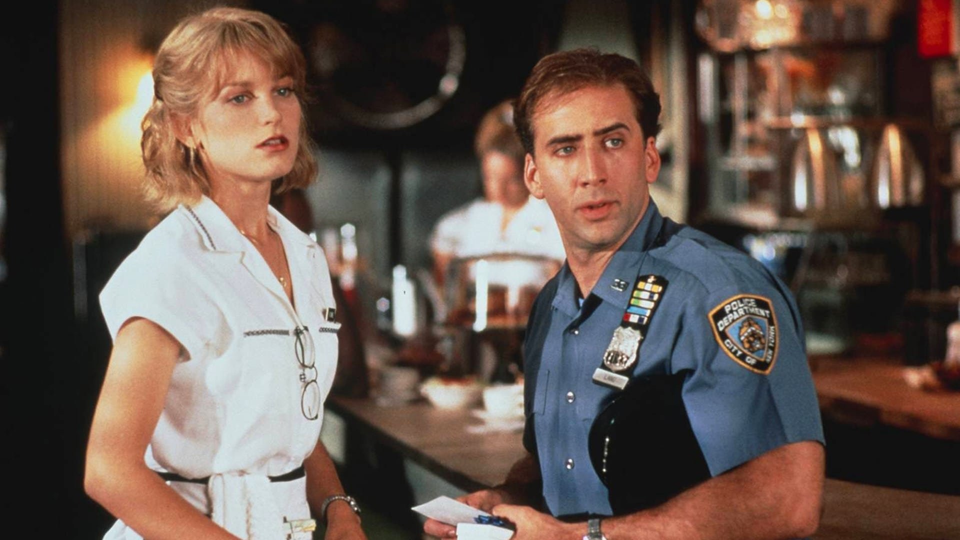 Cinematic background from It Could Happen to You 1994 - Charlie Lang is a simple, kindhearted New York City cop. When he realizes he has no money to tip waitress Yvonne Biasi, Lang offers her half the winnings of his lottery ticket. Amazingly, the ticket happens to be a winner, in the sum of $4 million. True to his word, Lang proceeds to share the prize money with Biasi, which infuriates his greedy wife, Muriel. Not content with the arrangement, Muriel begins scheming to take all the money.