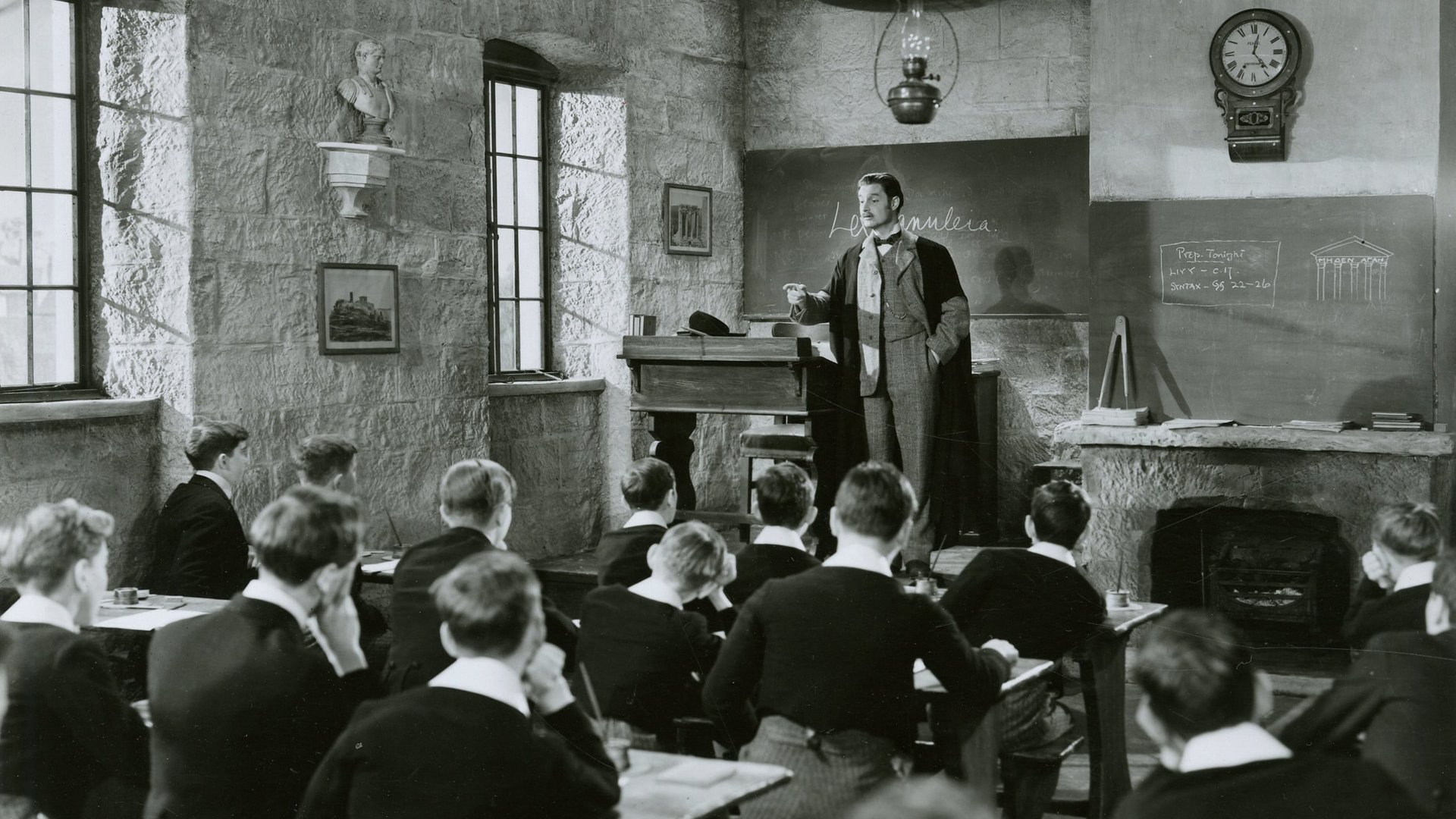 Cinematic background from Goodbye, Mr. Chips 1939 - A shy British teacher looks back nostalgically at his long career, taking note of the people who touched his life.