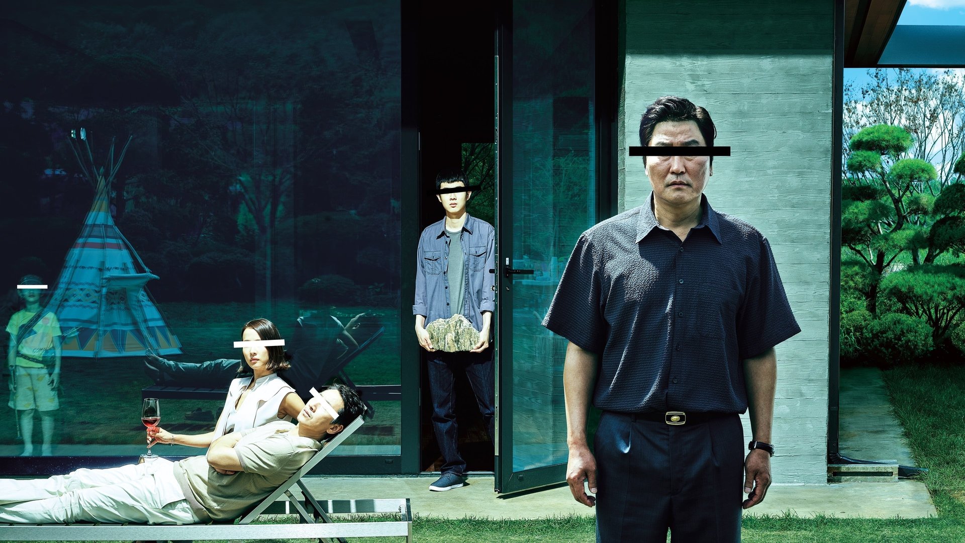 Cinematic background from Parasite 2019 - All unemployed, Ki-taek's family takes peculiar interest in the wealthy and glamorous Parks for their livelihood until they get entangled in an unexpected incident.