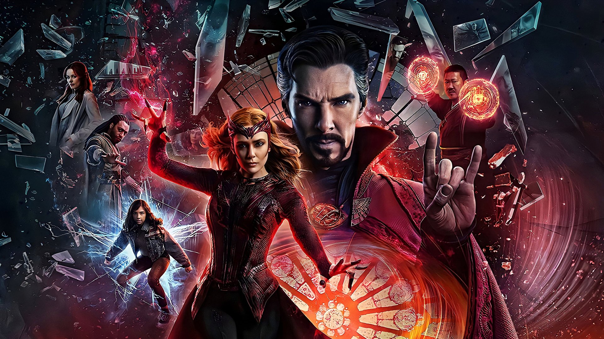 Cinematic background from Doctor Strange in the Multiverse of Madness 2022 - Doctor Strange, with the help of mystical allies both old and new, traverses the mind-bending and dangerous alternate realities of the Multiverse to confront a mysterious new adversary.