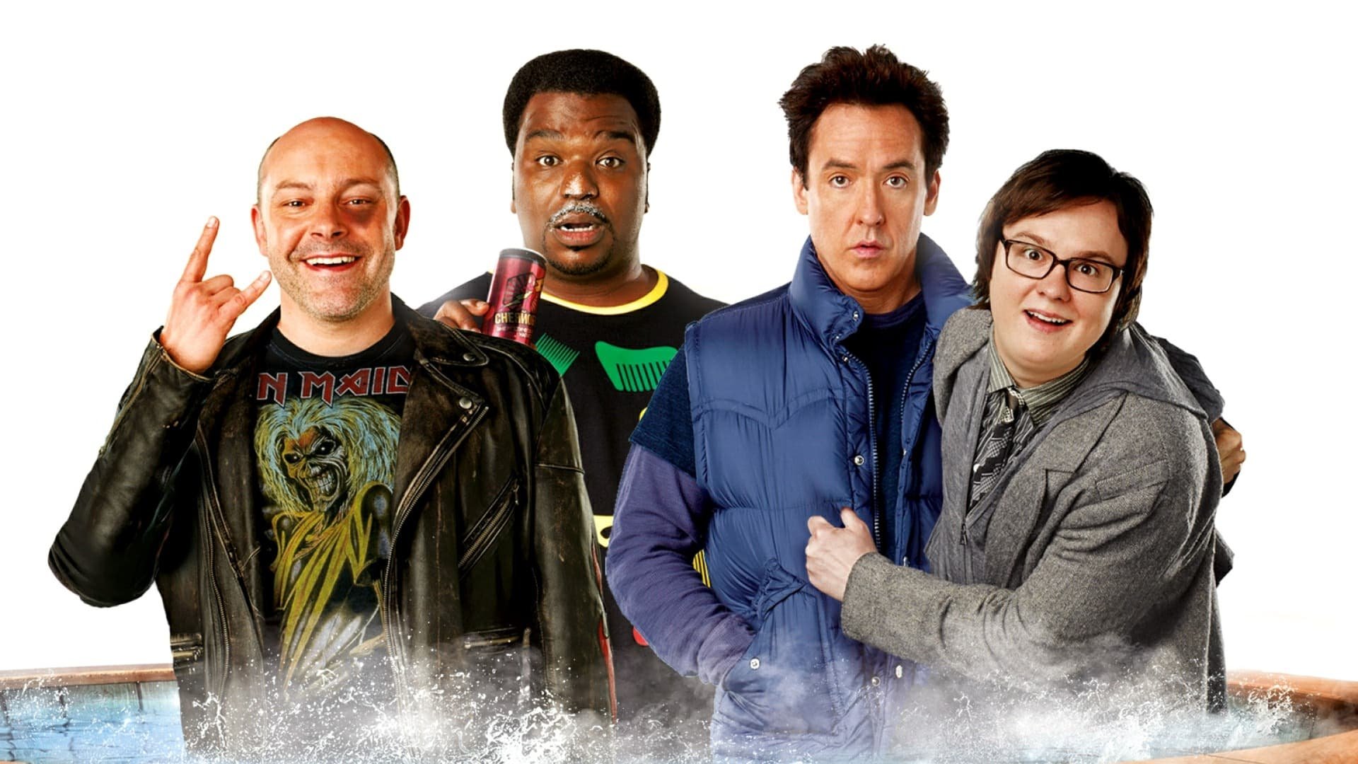 Cinematic background from Hot Tub Time Machine 2010 - Four pals are stuck in a rut in adulthood: Adam has just been dumped, Lou is a hopeless party animal, Craig is a henpecked husband, and Jacob does nothing but play video games in his basement. But they get a chance to brighten their future by changing their past after a night of heavy drinking in a ski-resort hot tub results in their waking up in 1986.