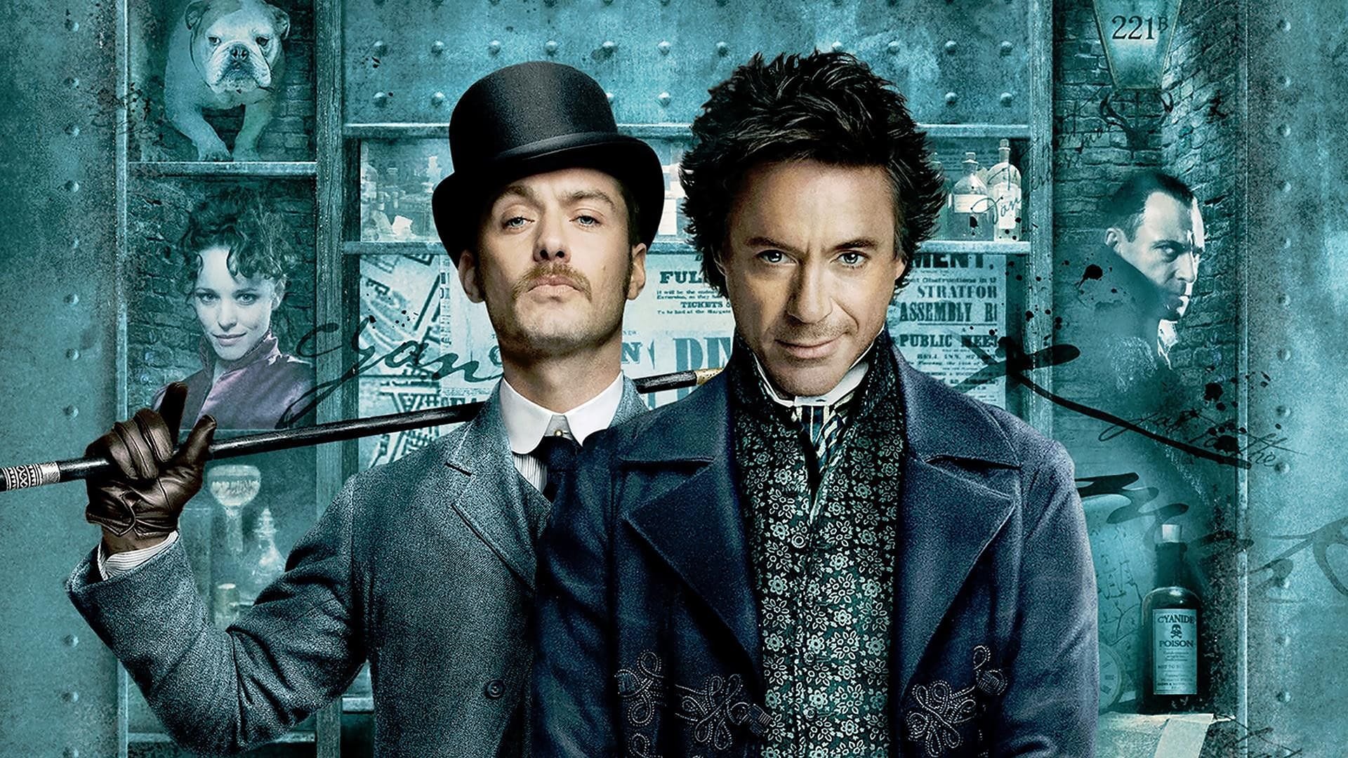 Cinematic background from Sherlock Holmes 2009 - Eccentric consulting detective Sherlock Holmes and Doctor John Watson battle to bring down a new nemesis and unravel a deadly plot that could destroy England.
