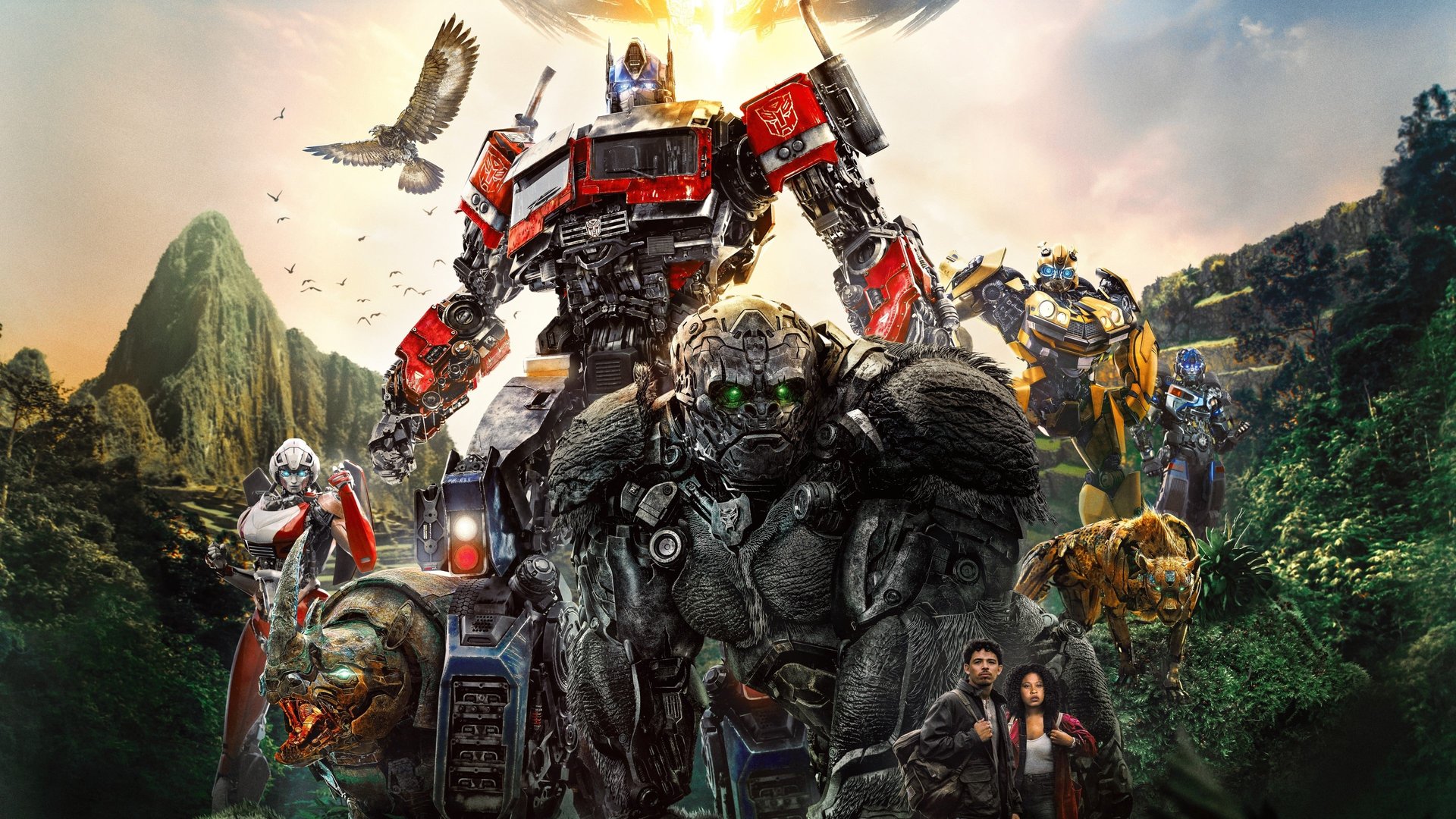 Cinematic background from Transformers: Rise of the Beasts 2023 - When a new threat capable of destroying the entire planet emerges, Optimus Prime and the Autobots must team up with a powerful faction known as the Maximals. With the fate of humanity hanging in the balance, humans Noah and Elena will do whatever it takes to help the Transformers as they engage in the ultimate battle to save Earth.