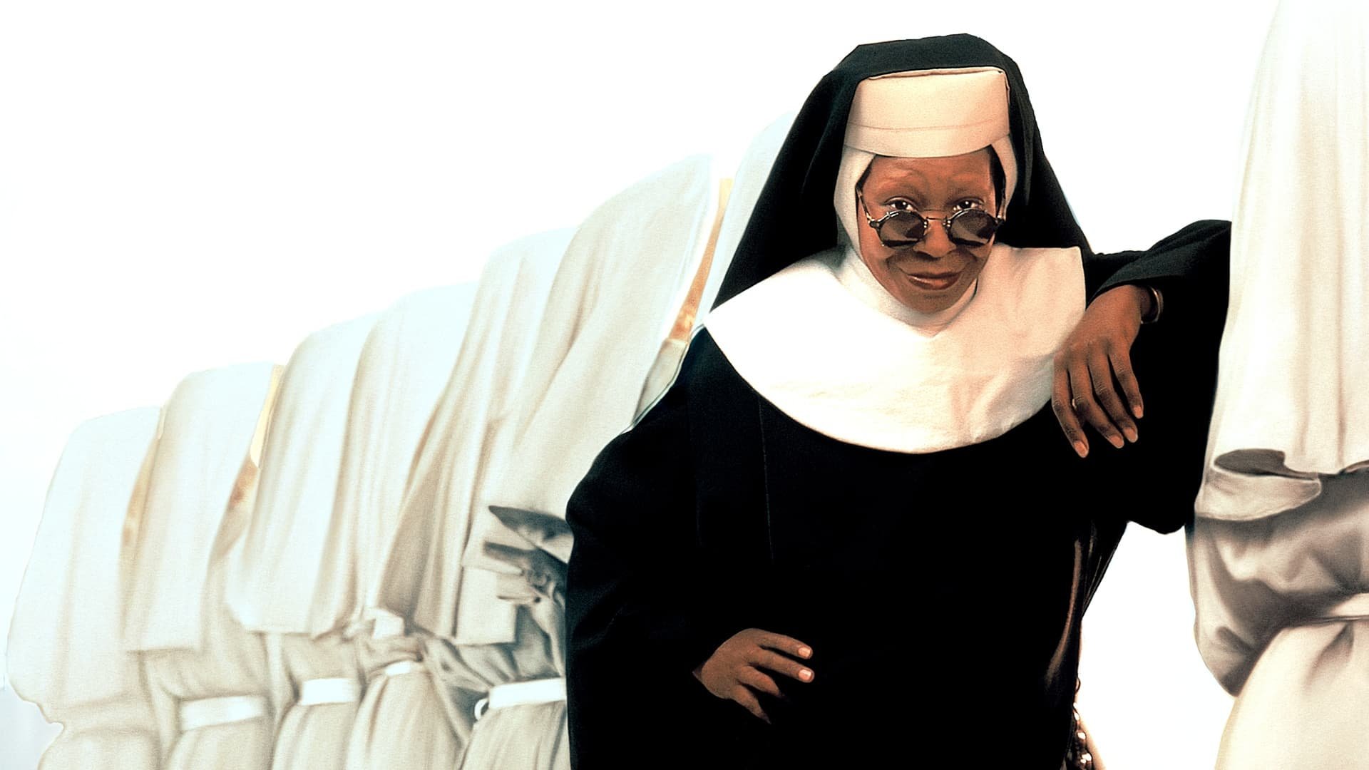 Cinematic background from Sister Act 1992 - A Reno singer witnesses a mob murder and the cops stash her in a nunnery to protect her from the mob's hitmen. The mother superior does not trust her, and takes steps to limit her influence on the other nuns. Eventually the singer rescues the failing choir and begins helping with community projects, which gets her an interview on TV—and identification by the mob.