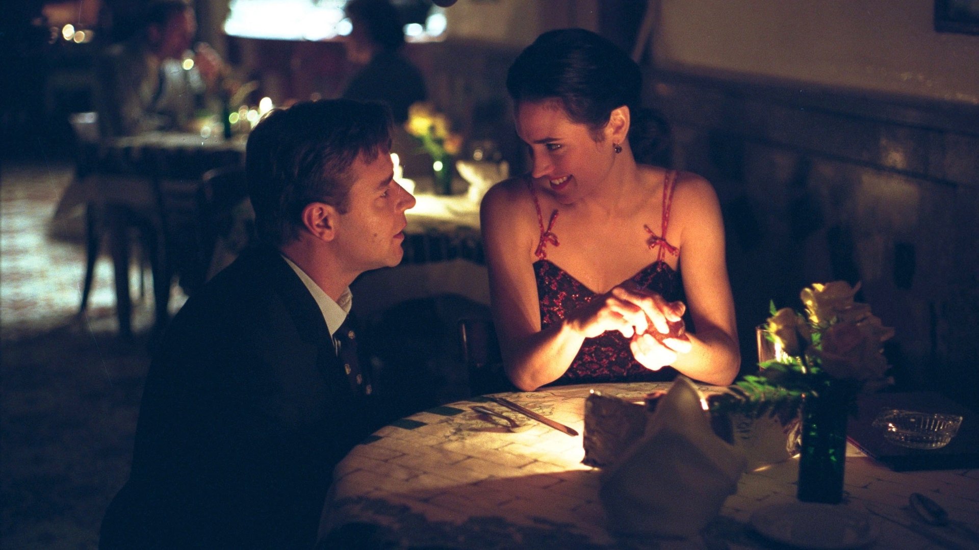 Cinematic background from A Beautiful Mind 2001 - In a decades-spanning biopic, brilliant mathematician John Forbes Nash Jr. makes history in his field as schizophrenia sets in.