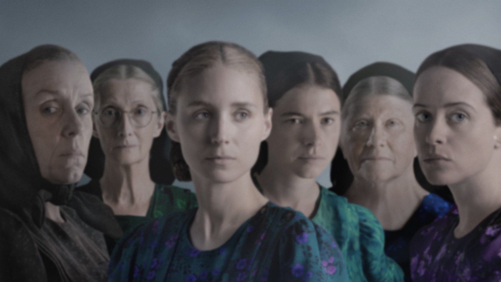Cinematic background from Women Talking 2022 - A group of women in an isolated religious colony struggle to reconcile their faith with a series of sexual assaults committed by the colony's men.