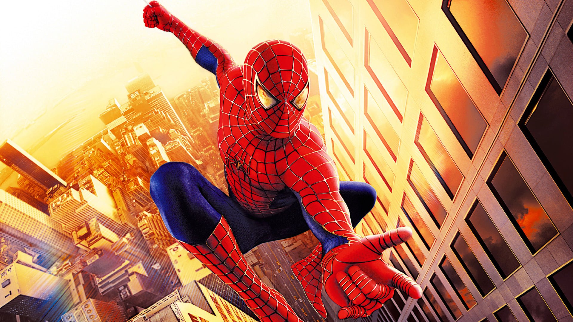 Cinematic background from Spider-Man 2002 - After being bitten by a genetically altered spider at Oscorp, nerdy but endearing high school student Peter Parker is endowed with amazing powers to become the superhero known as Spider-Man.