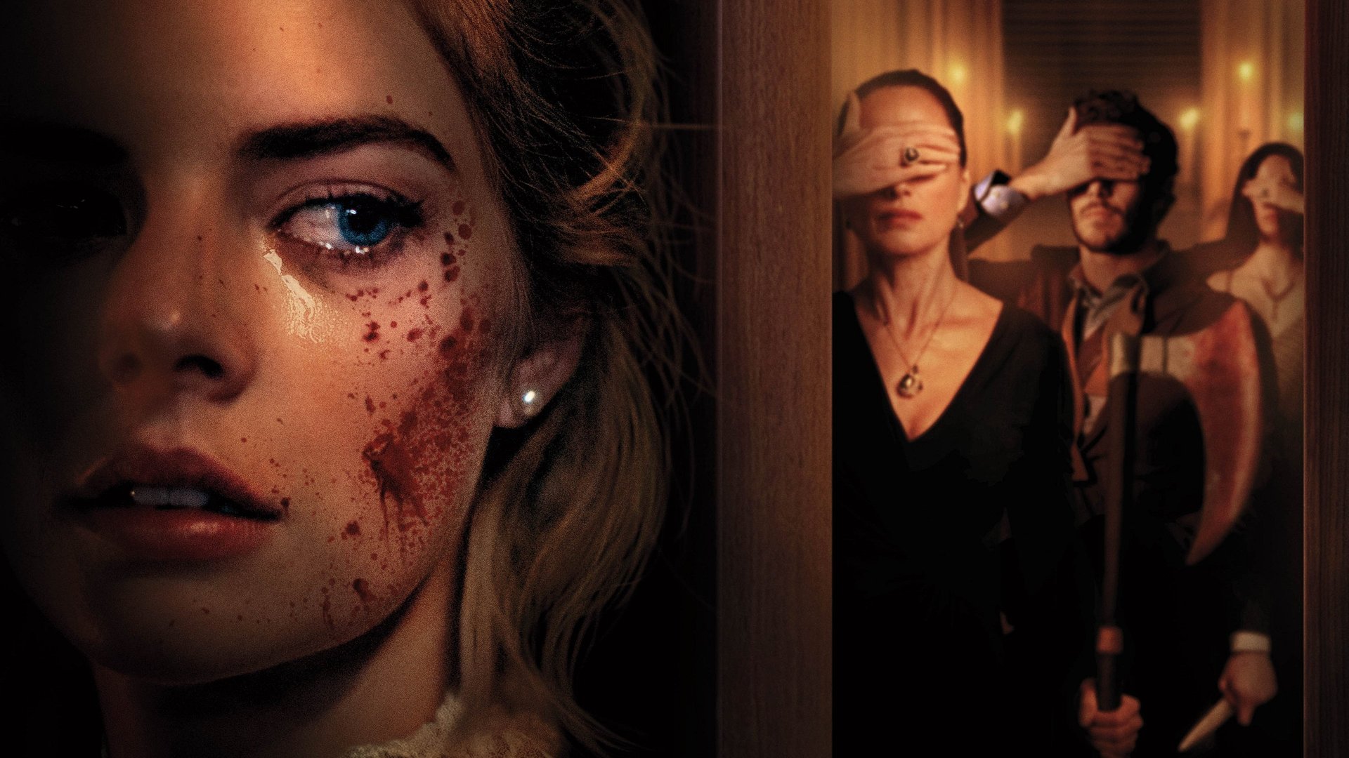 Cinematic background from Ready or Not 2019 - A bride's wedding night takes a sinister turn when her eccentric new in-laws force her to take part in a terrifying game.