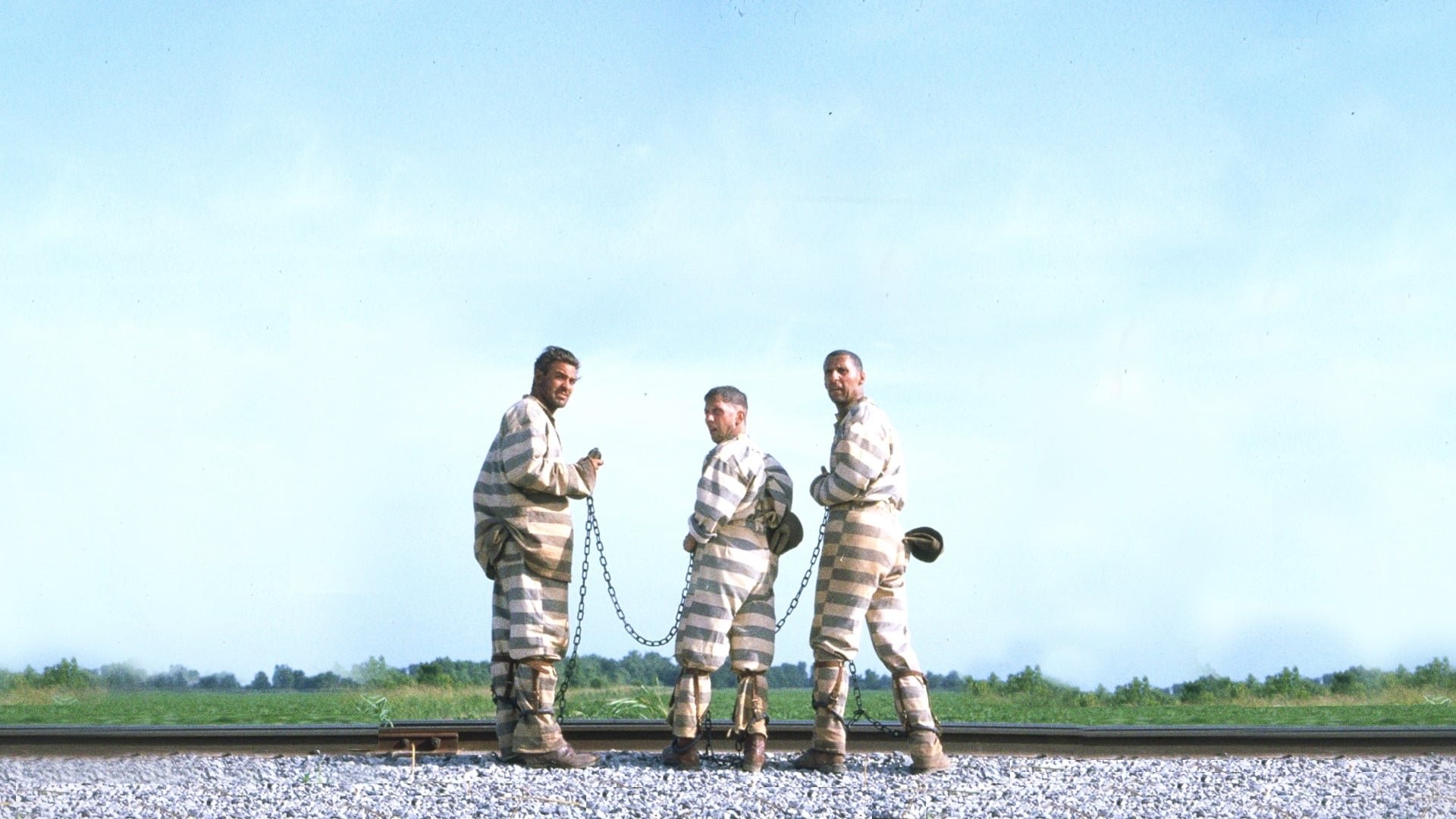 Cinematic background from O Brother, Where Art Thou? 2000 - In the deep south during the 1930s, three escaped convicts search for hidden treasure while a relentless lawman pursues them. On their journey they come across many comical characters and incredible situations. Based upon Homer's 'Odyssey'.