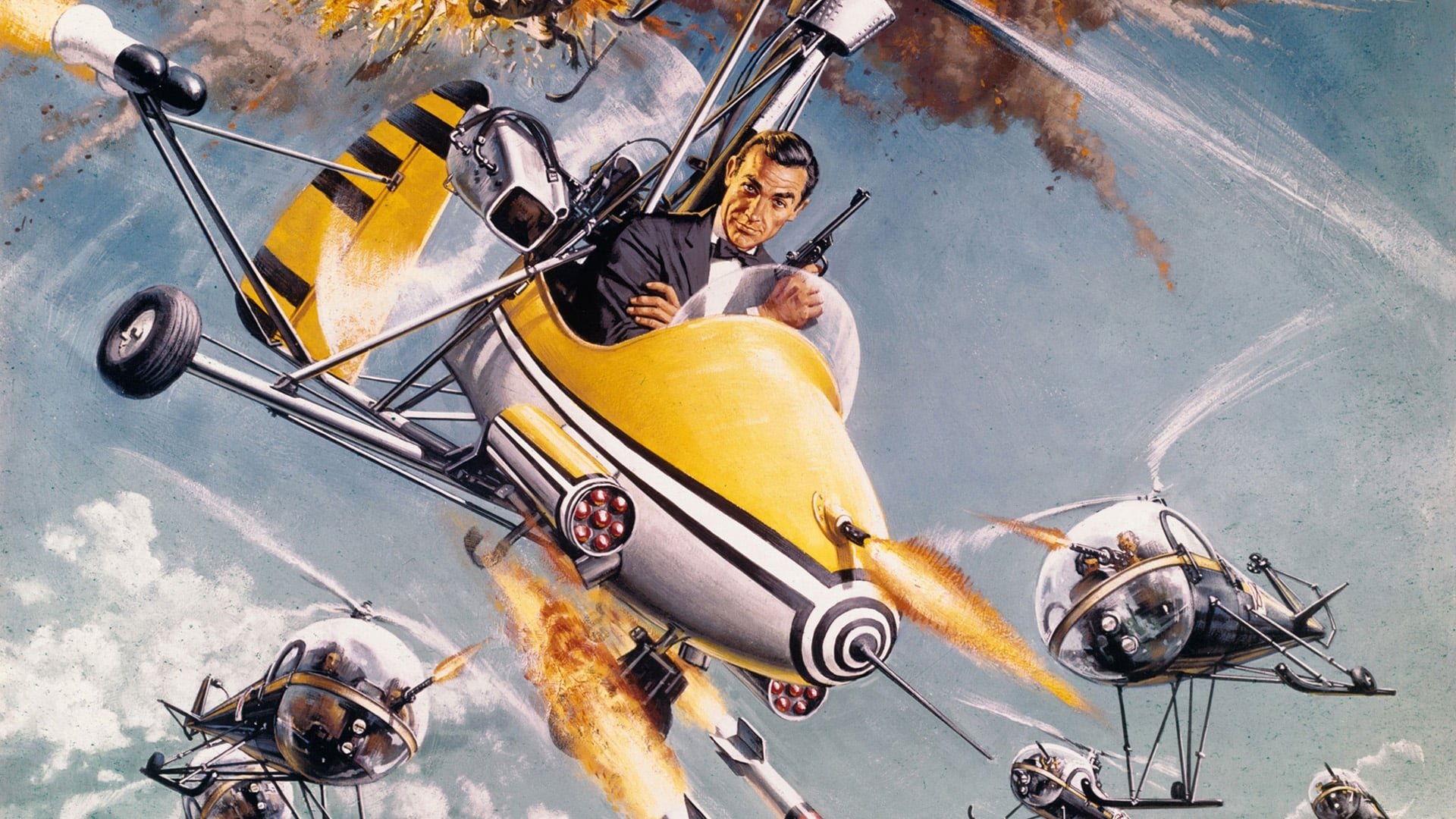 Cinematic background from You Only Live Twice 1967 - A mysterious spacecraft captures Russian and American space capsules and brings the two superpowers to the brink of war. James Bond investigates the case in Japan and comes face to face with his archenemy Blofeld.