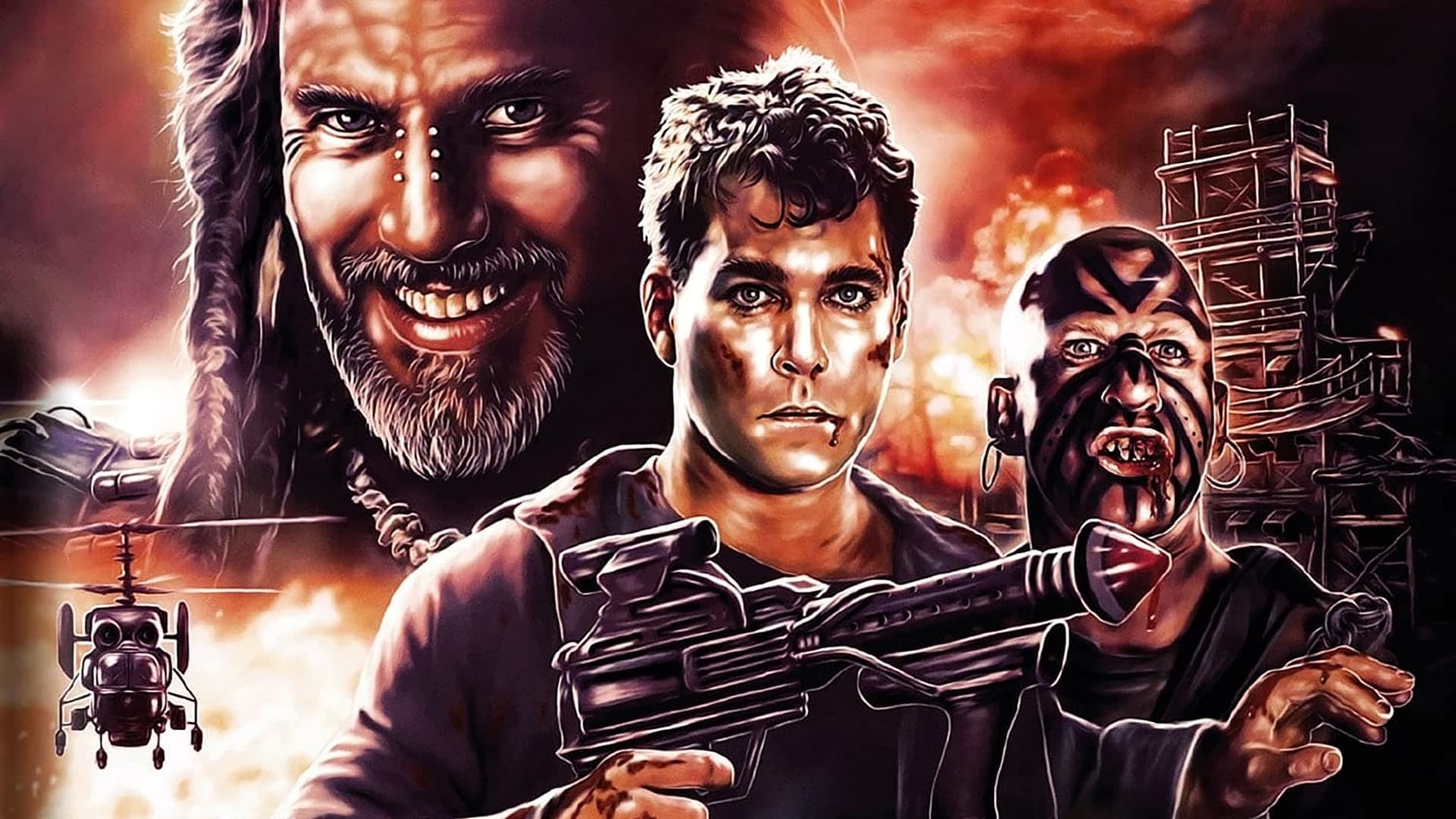 Cinematic background from No Escape 1994 - In the year 2022, a ruthless prison warden has created the ultimate solution for his most troublesome and violent inmates: Absolom, a secret jungle island where prisoners are abandoned and left to die. But Marine Captain John Robbins, convicted of murdering a commanding officer, is determined to escape the island in order to reveal the truth behind his murderous actions and clear his name.