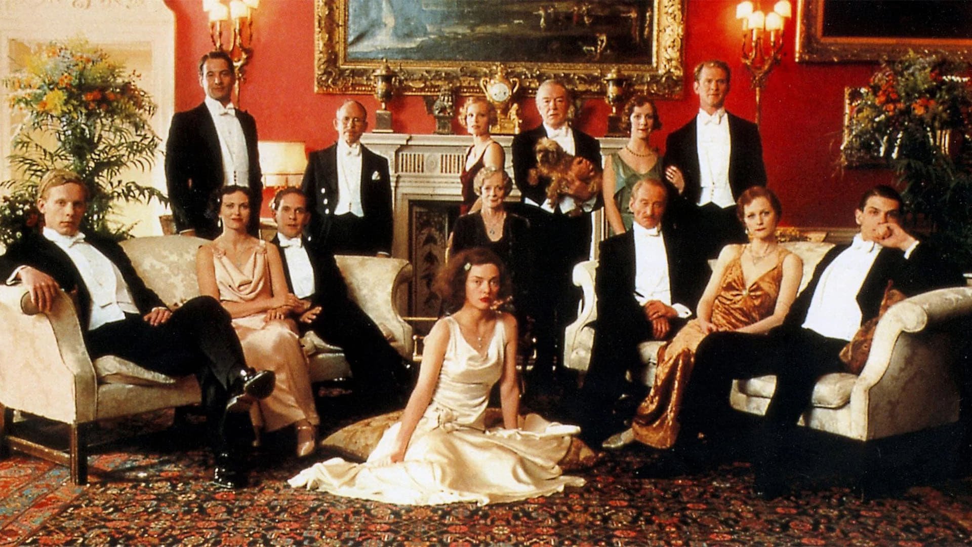 Cinematic background from Gosford Park 2001 - In 1930s England, a group of pretentious rich and famous gather together for a weekend of relaxation at a hunting resort. But when a murder occurs, each one of these interesting characters becomes a suspect.