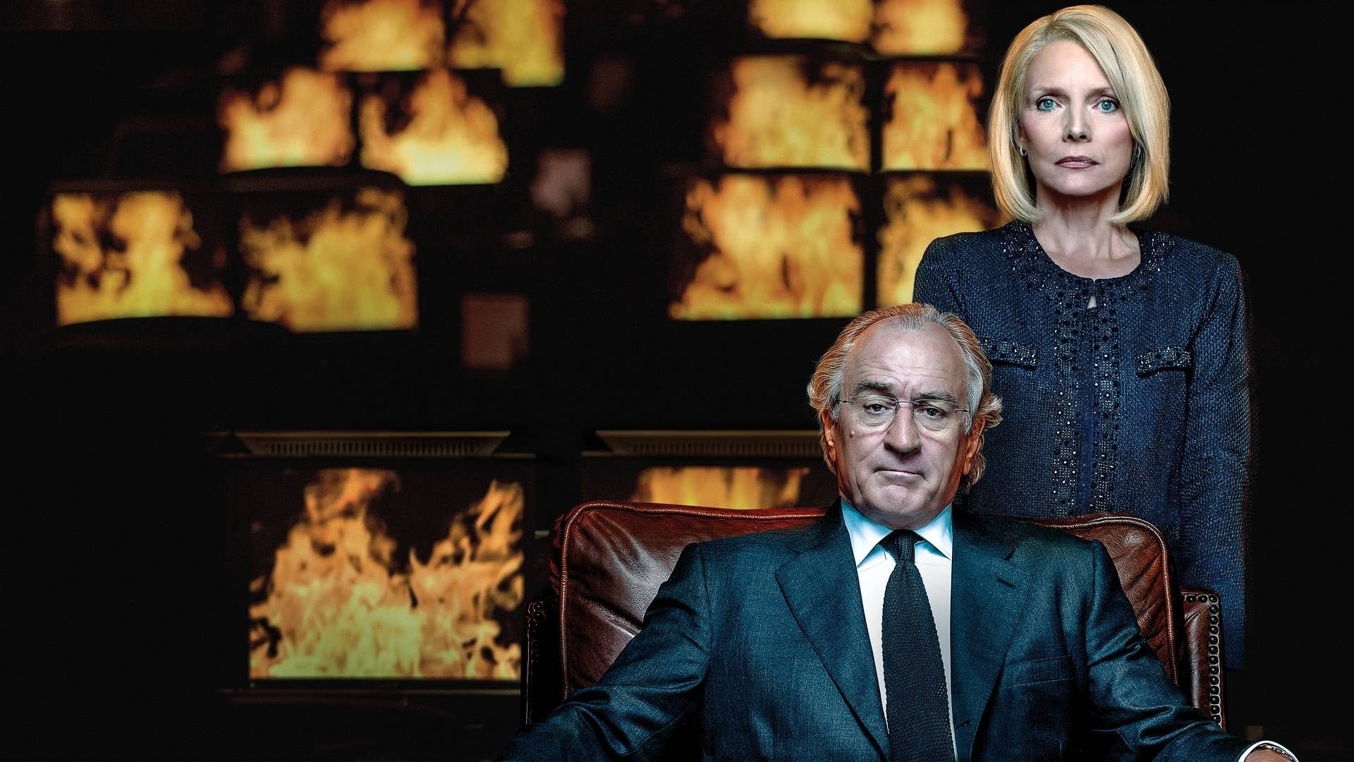 Cinematic background from The Wizard of Lies 2017 - A look behind the scenes at Bernie Madoff's massive Ponzi scheme, how it was perpetrated on the public and the trail of destruction it left in its wake, both for the victims and Madoff's family.