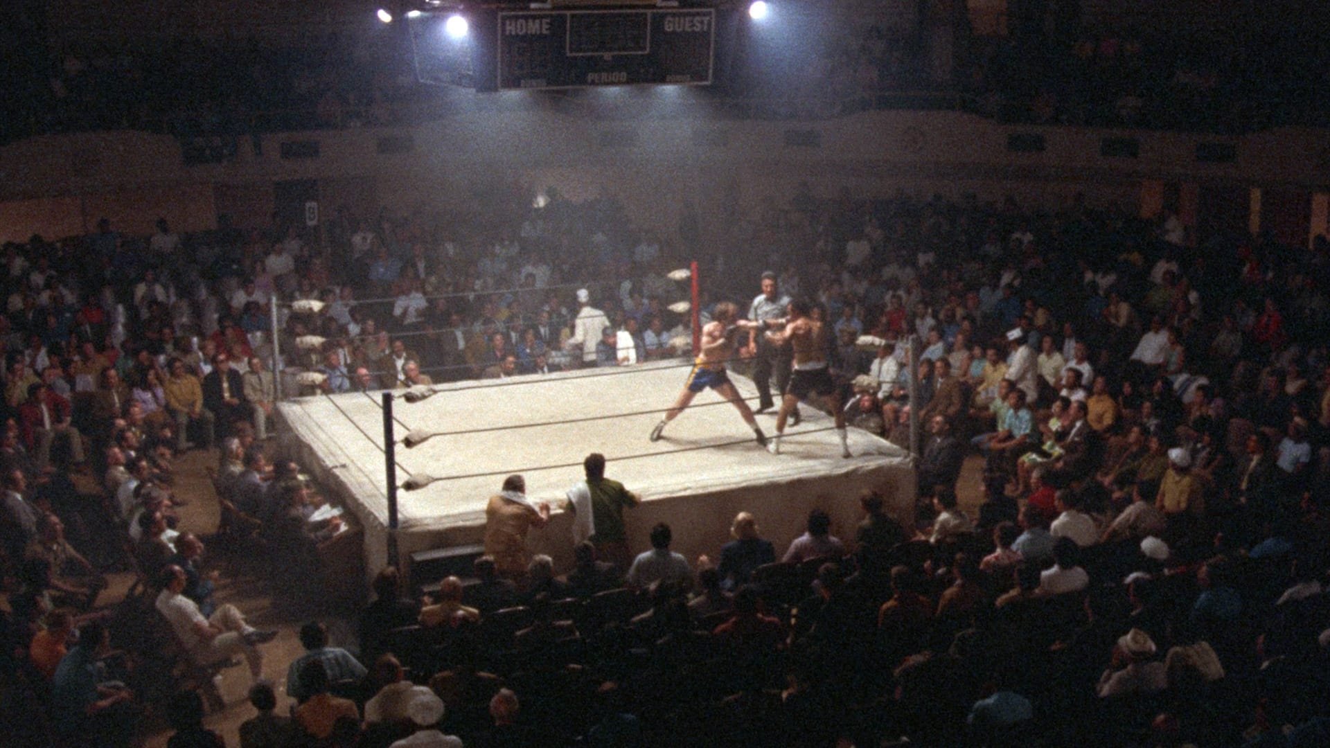 Cinematic background from Fat City 1972 - Two men, working as professional boxers, come to blows when their careers each begin to take opposite momentum.