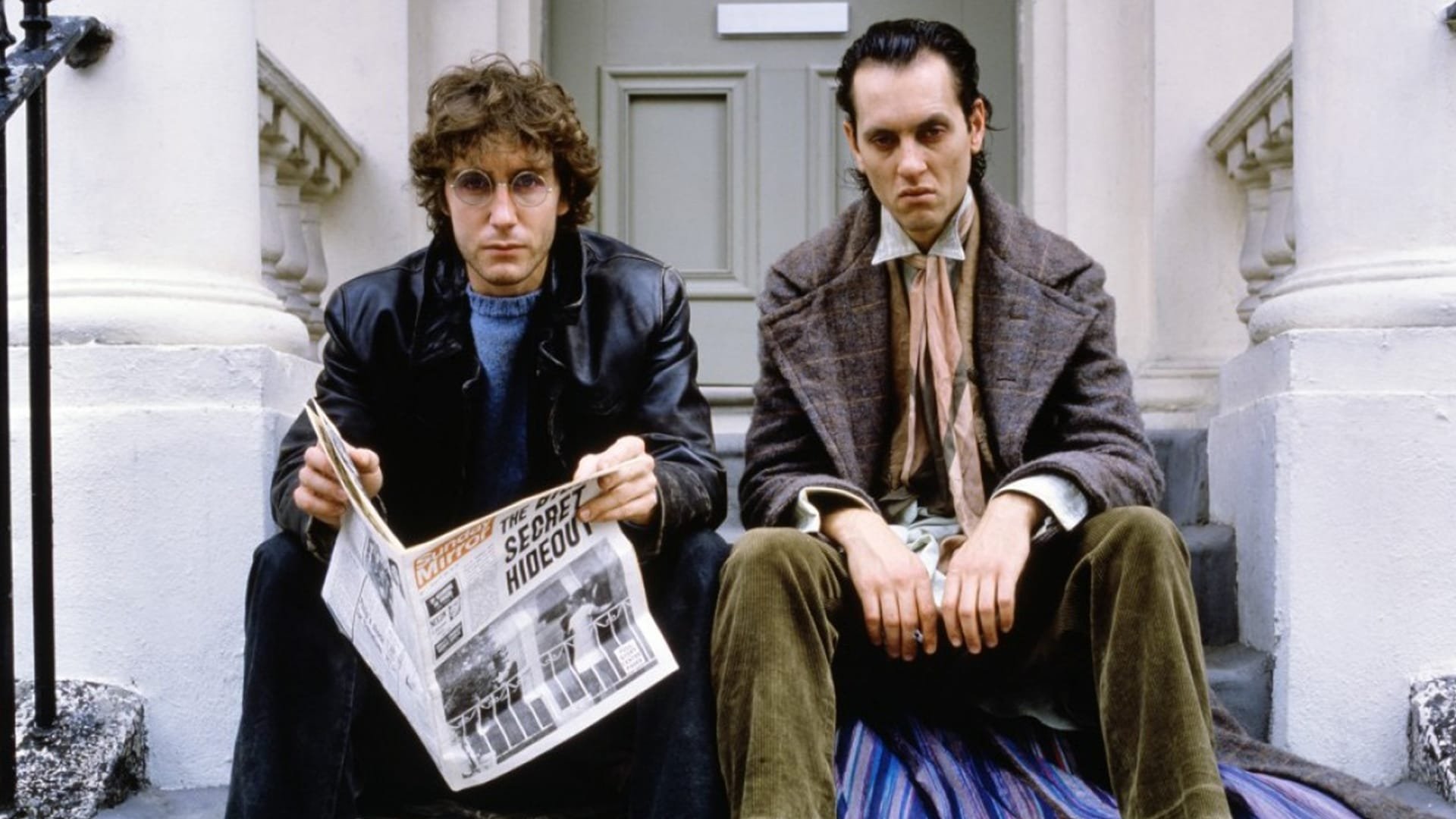Cinematic background from Withnail & I 1987 - Two out-of-work actors -- the anxious, luckless Marwood and his acerbic, alcoholic friend, Withnail -- spend their days drifting between their squalid flat, the unemployment office and the pub. When they take a holiday "by mistake" at the country house of Withnail's flamboyantly gay uncle, Monty, they encounter the unpleasant side of the English countryside: tedium, terrifying locals and torrential rain.