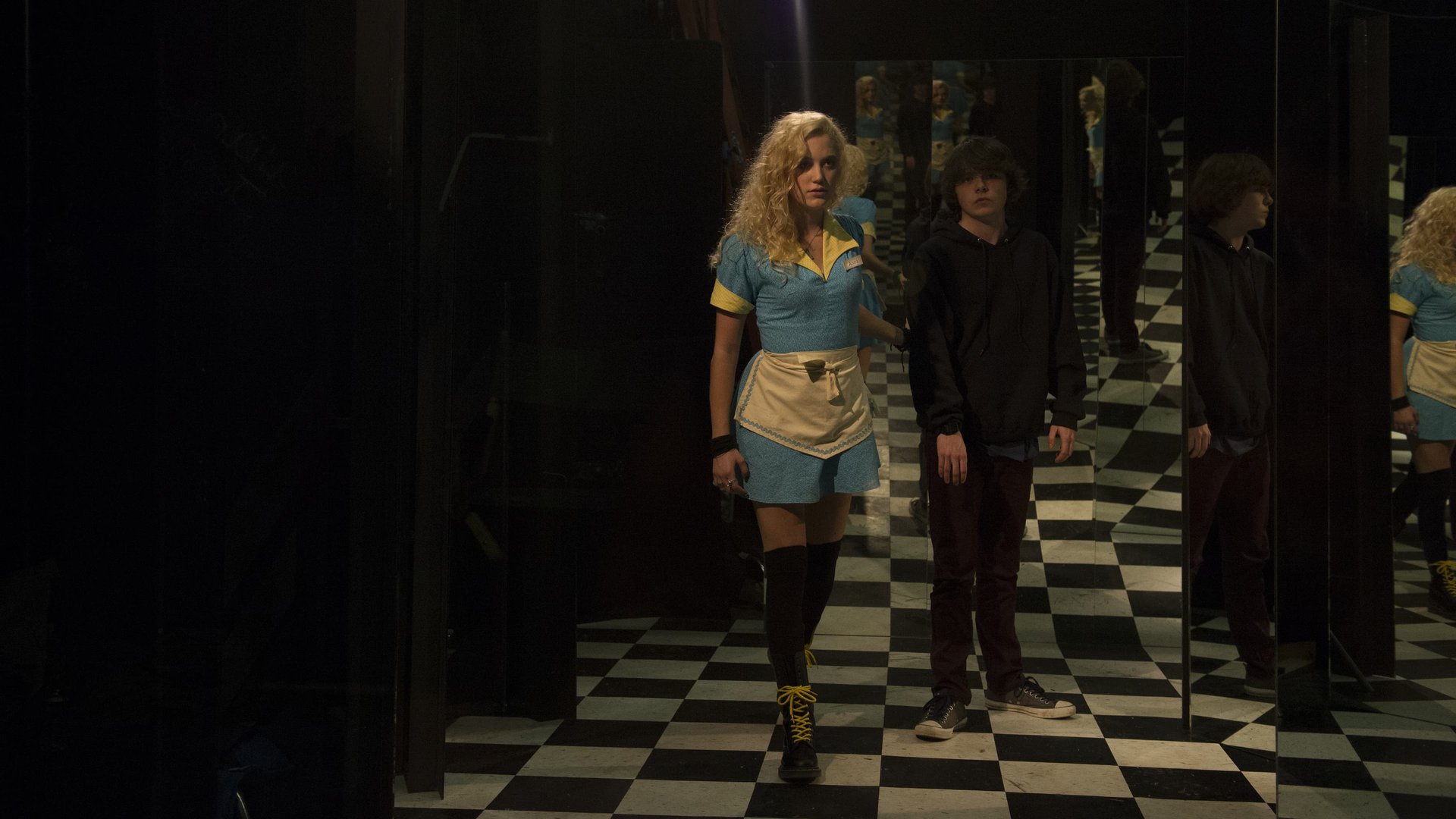 Cinematic background from The Guest 2014 - A soldier introduces himself to the Peterson family, claiming to be a friend of their son who died in action. After the young man is welcomed into their home, a series of accidental deaths seem to be connected to his presence.