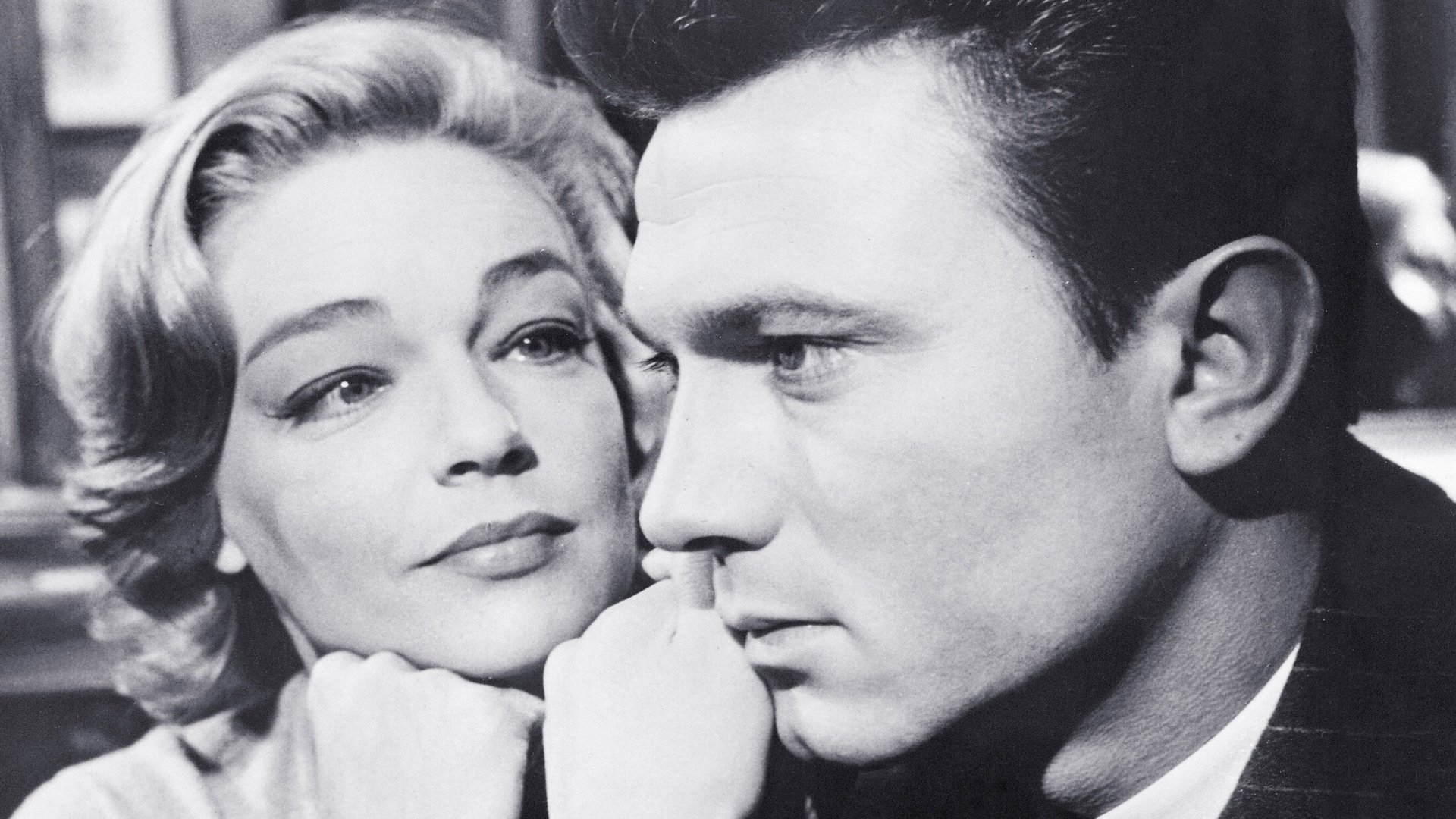 Cinematic background from Room at the Top 1958 - An ambitious young accountant schemes to wed a wealthy factory owner's daughter, despite falling in love with a married older woman.