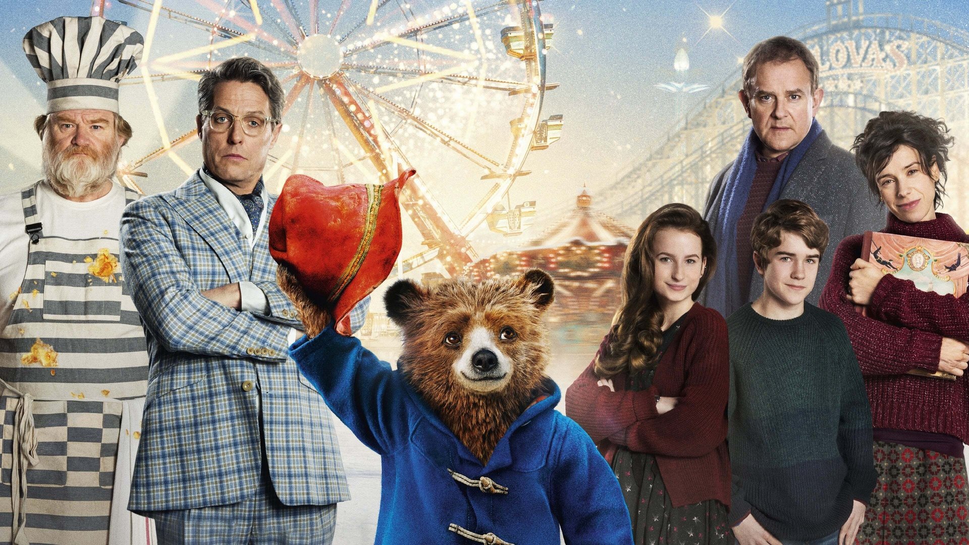 Cinematic background from Paddington 2 2017 - Paddington, now happily settled with the Browns, picks up a series of odd jobs to buy the perfect present for his Aunt Lucy, but it is stolen.