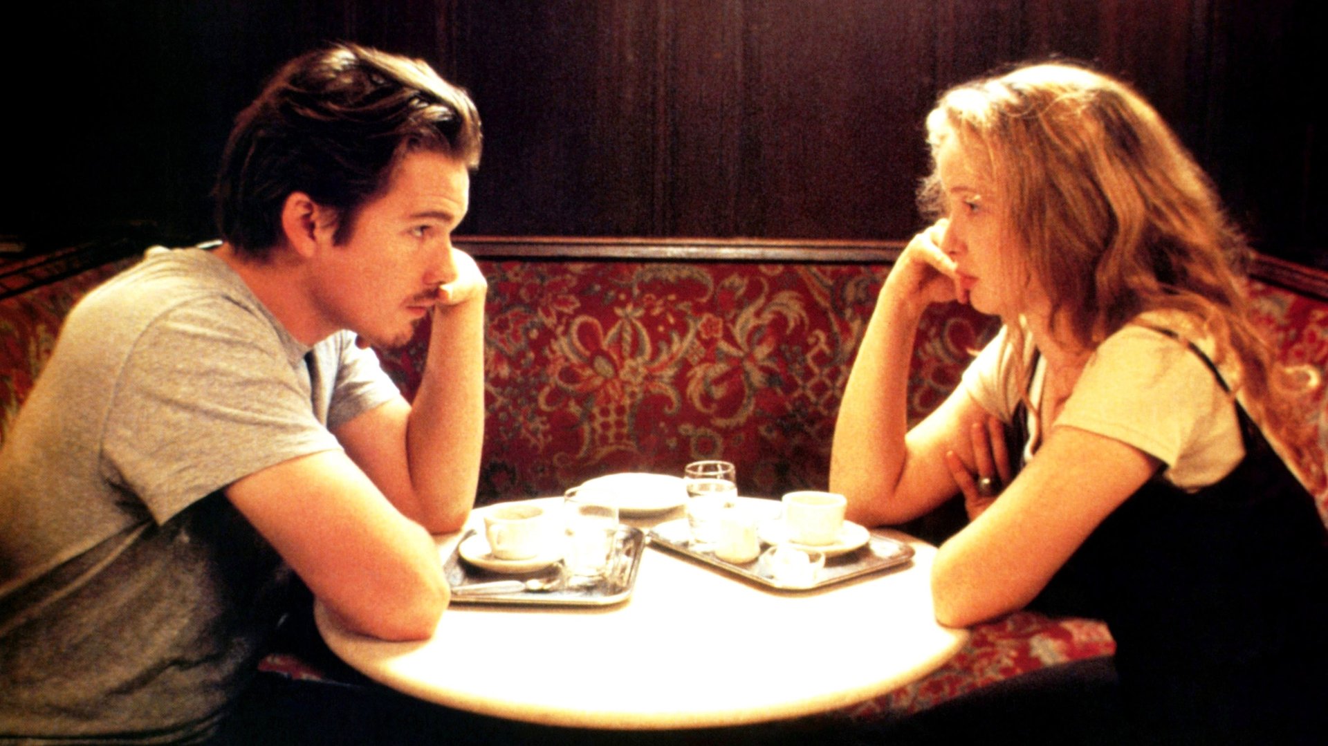 Cinematic background from Before Sunrise 1995 - A young man and woman meet on a train in Europe, and wind up spending one evening together in Vienna. Unfortunately, both know that this will probably be their only night together.