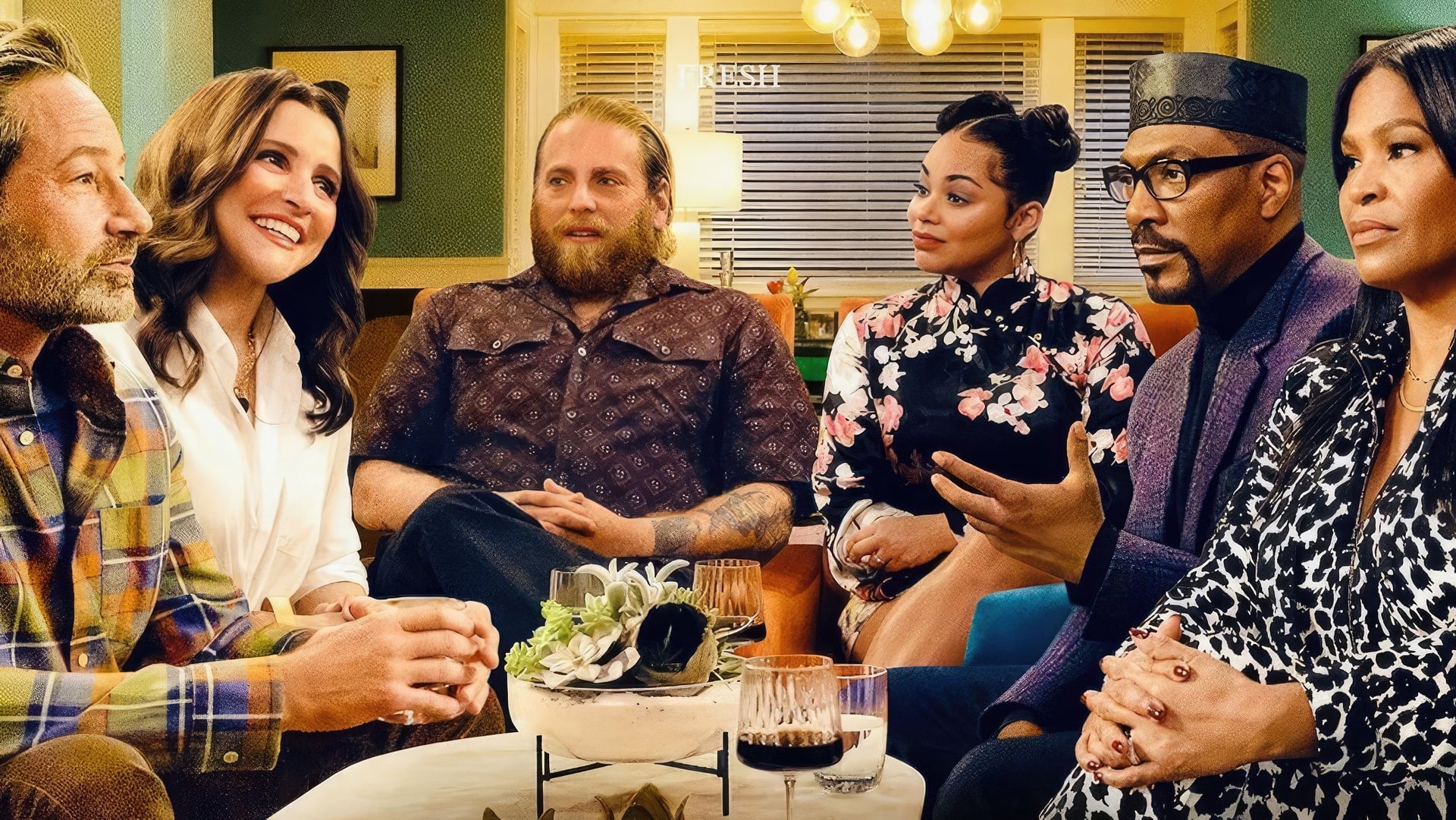 Cinematic background from You People 2023 - A new couple and their families reckon with modern love amid culture clashes, societal expectations and generational differences.