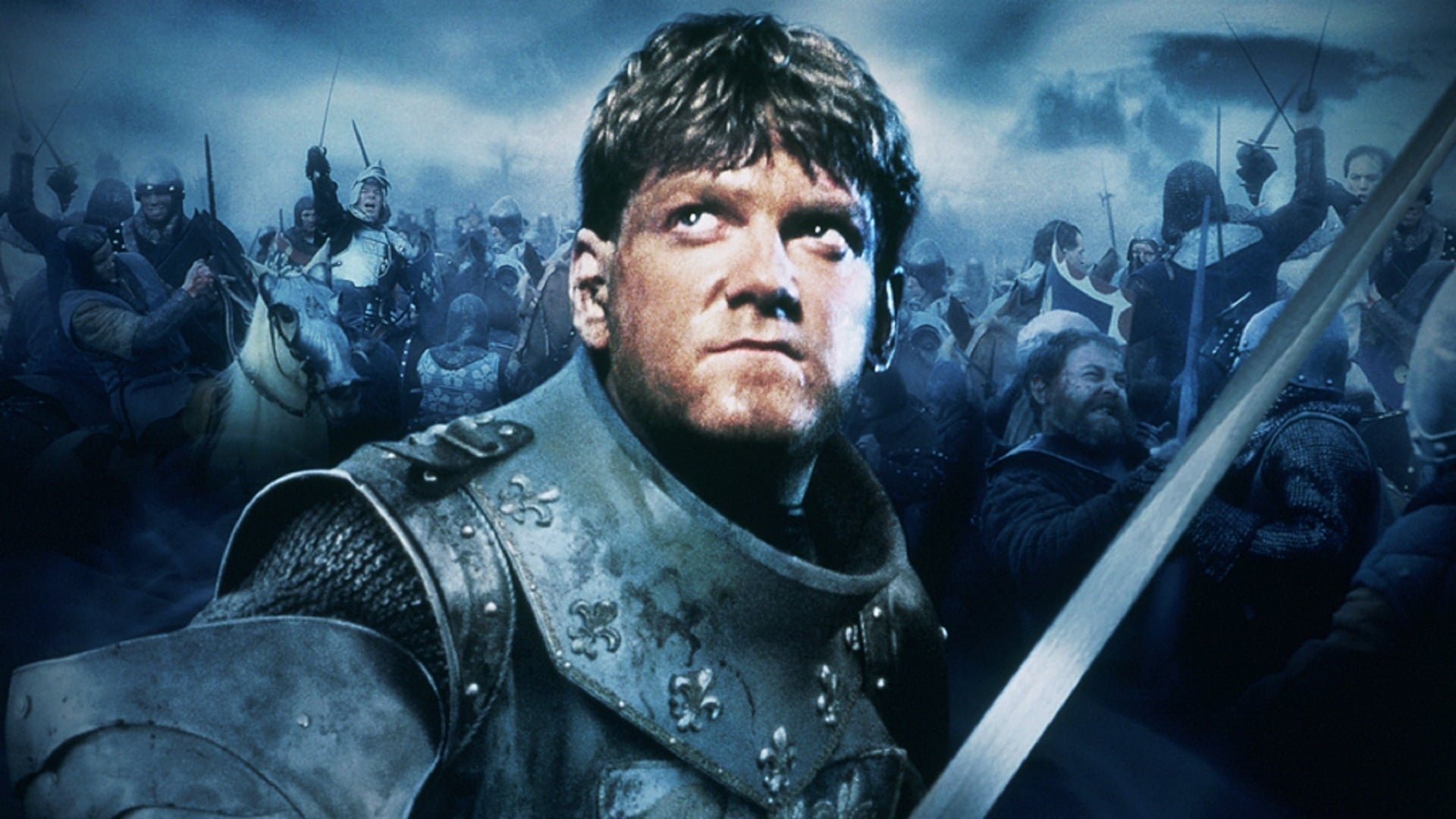 Cinematic background from Henry V 1989 - Gritty adaption of William Shakespeare's play about the English King's bloody conquest of France.