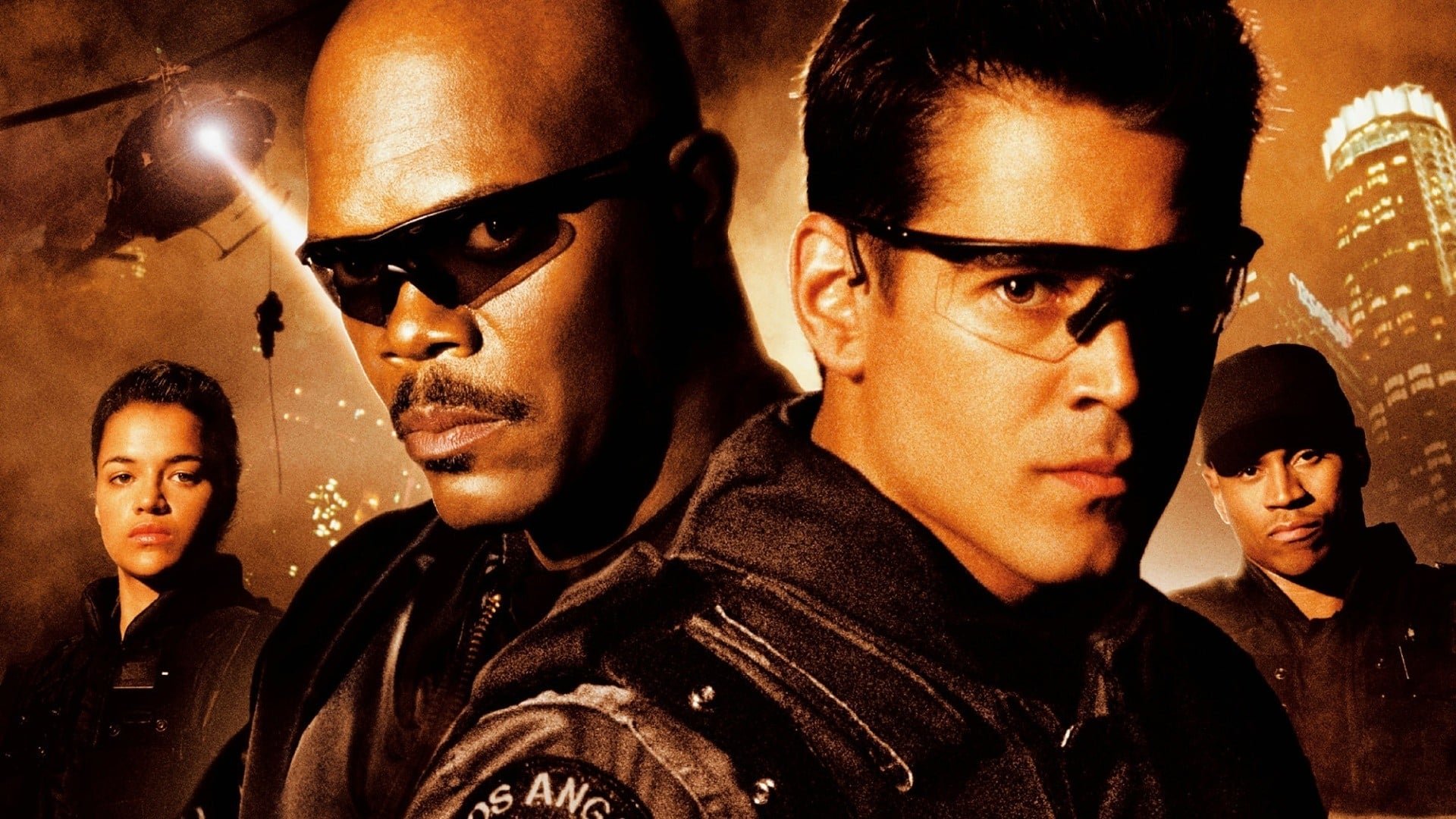 Cinematic background from S.W.A.T. 2003 - Hondo Harrelson recruits Jim Street to join an elite unit of the Los Angeles Police Department. Together they seek out more members, including tough Deke Kay and single mom Chris Sanchez. The team's first big assignment is to escort crime boss Alex Montel to prison. It seems routine, but when Montel offers a huge reward to anyone who can break him free, criminals of various stripes step up for the prize.