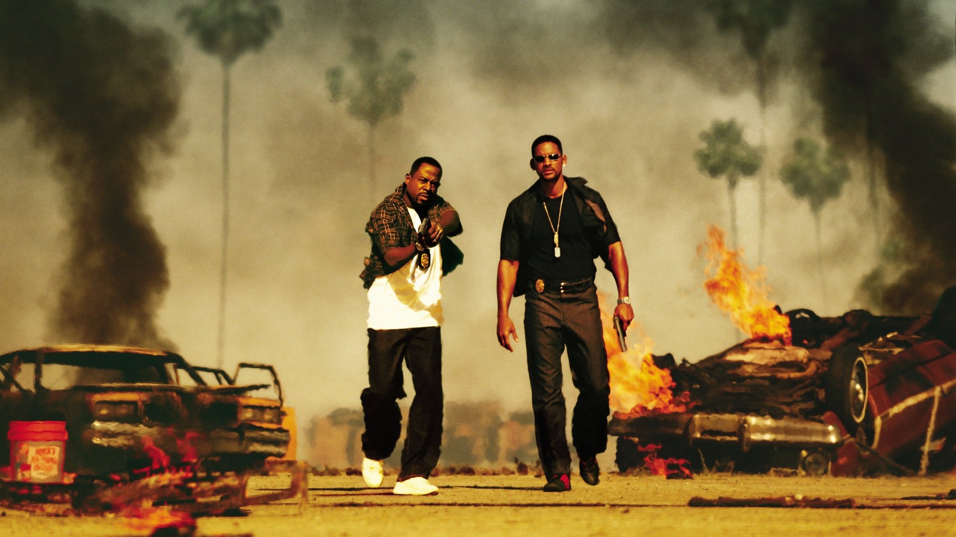 Cinematic background from Bad Boys II 2003 - Detectives Marcus Burnett and Mike Lowrey of the Miami Narcotics Task Force are tasked with stopping the flow of the drug ecstasy into Miami. They track the drugs to the whacked-out Cuban drug lord Johnny Tapia, who is also involved in a bloody war with Russian and Haitian mobsters. If that isn't bad enough, there's tension between the two detectives when Marcus discovers that playboy Mike is secretly romancing Marcus’ sister, Syd.