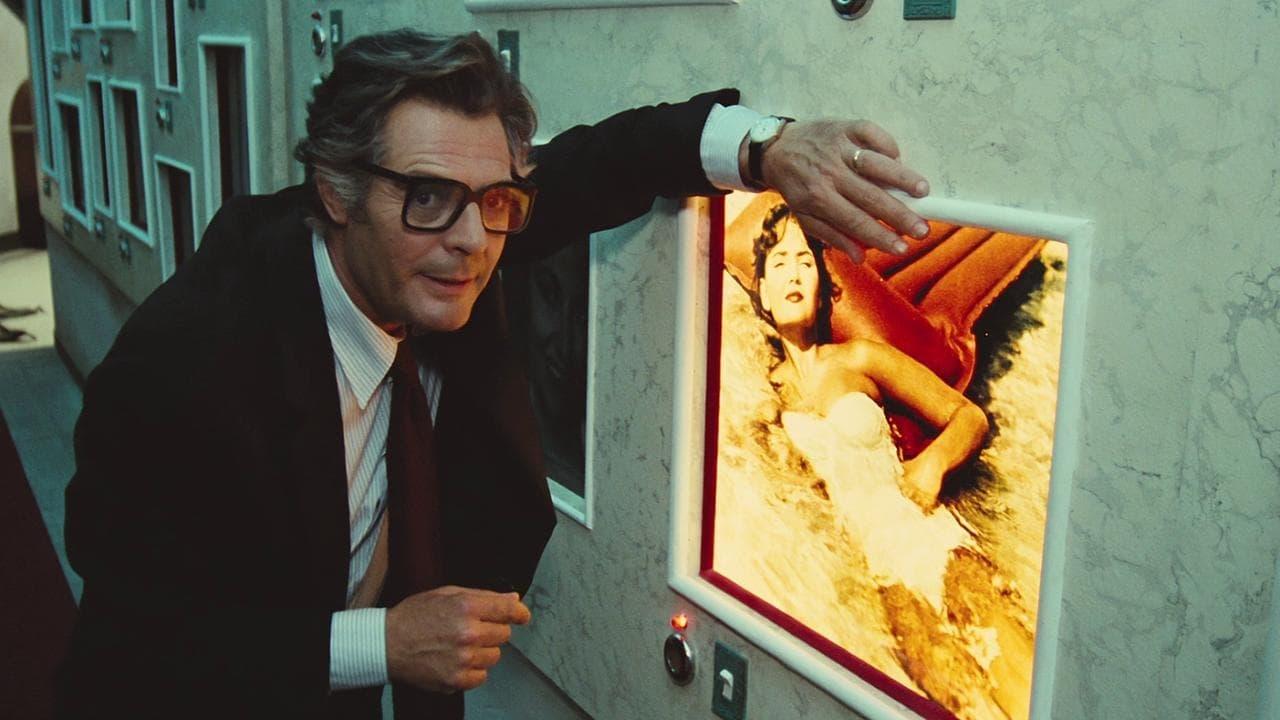 Cinematic background from City of Women 1980 - A businessman finds himself trapped at a hotel and threatened by women en masse.