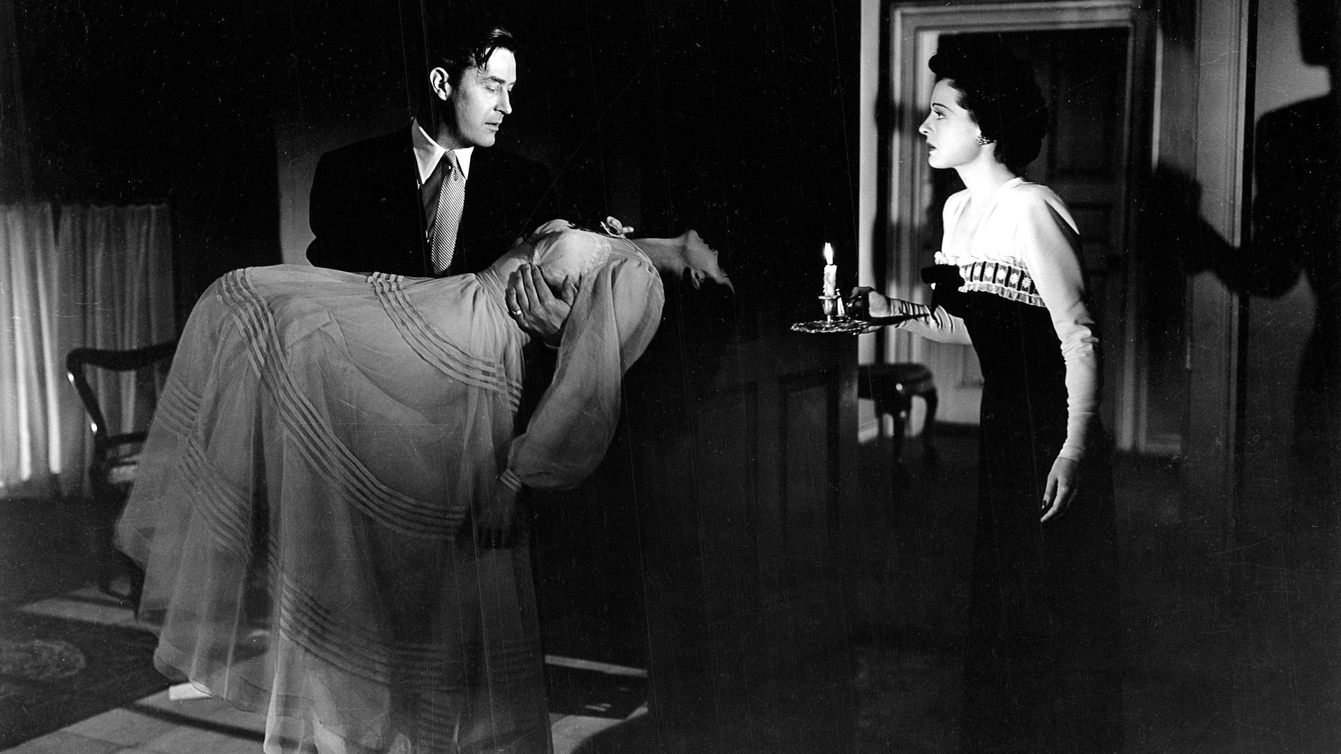 Cinematic background from The Uninvited 1944 - A brother and sister move into an old seaside house that has been abandoned for many years on the Cornwellian coast only to soon discover that it is haunted by the ghost of the mother of their neighbor's granddaughter, with whom the brother has fallen in love.