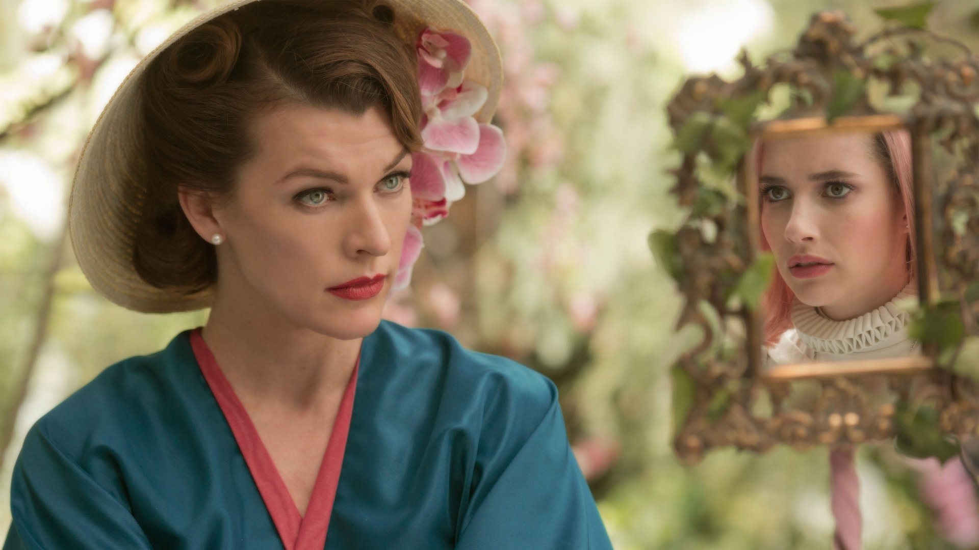 Cinematic background from Paradise Hills 2019 - A young woman is sent to Paradise Hills to be reformed, only to learn that the high-class facility's beautiful facade hides a sinister secret.