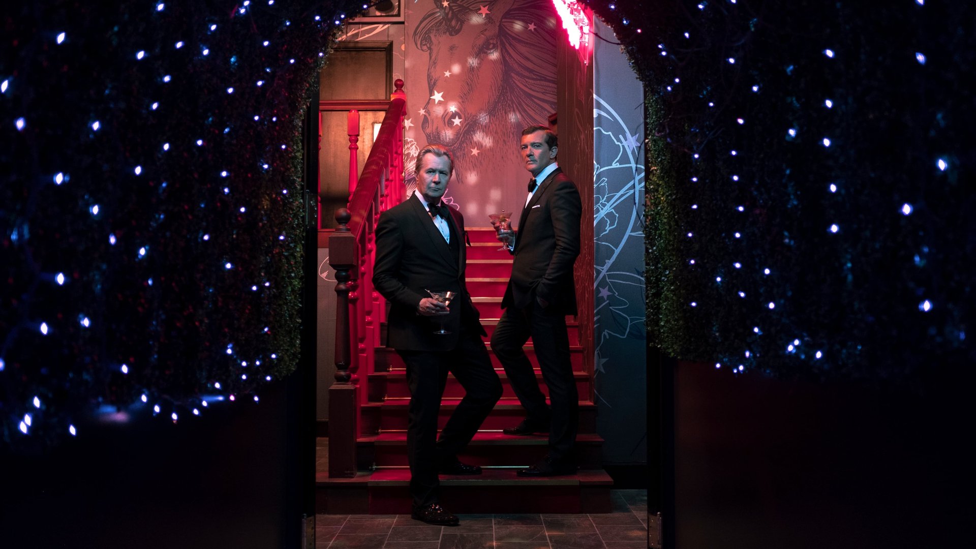 Cinematic background from The Laundromat 2019 - When her idyllic vacation takes an unthinkable turn, Ellen Martin begins investigating a fake insurance policy, only to find herself down a rabbit hole of questionable dealings that can be linked to a Panama City law firm and its vested interest in helping the world's wealthiest citizens amass larger fortunes.