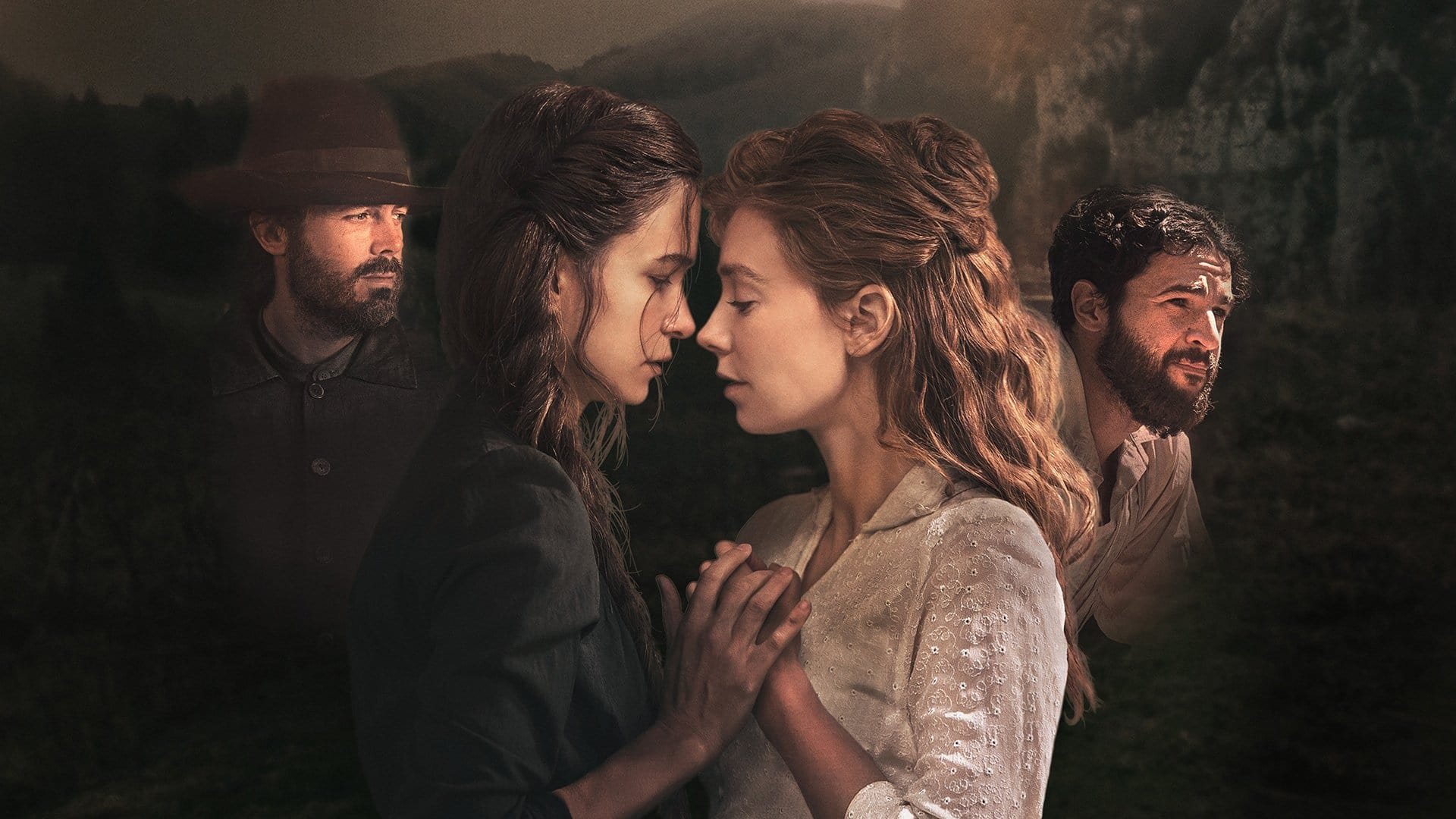 Cinematic background from The World to Come 2020 - In 1856, two women forge a close connection despite their isolation on the American frontier.