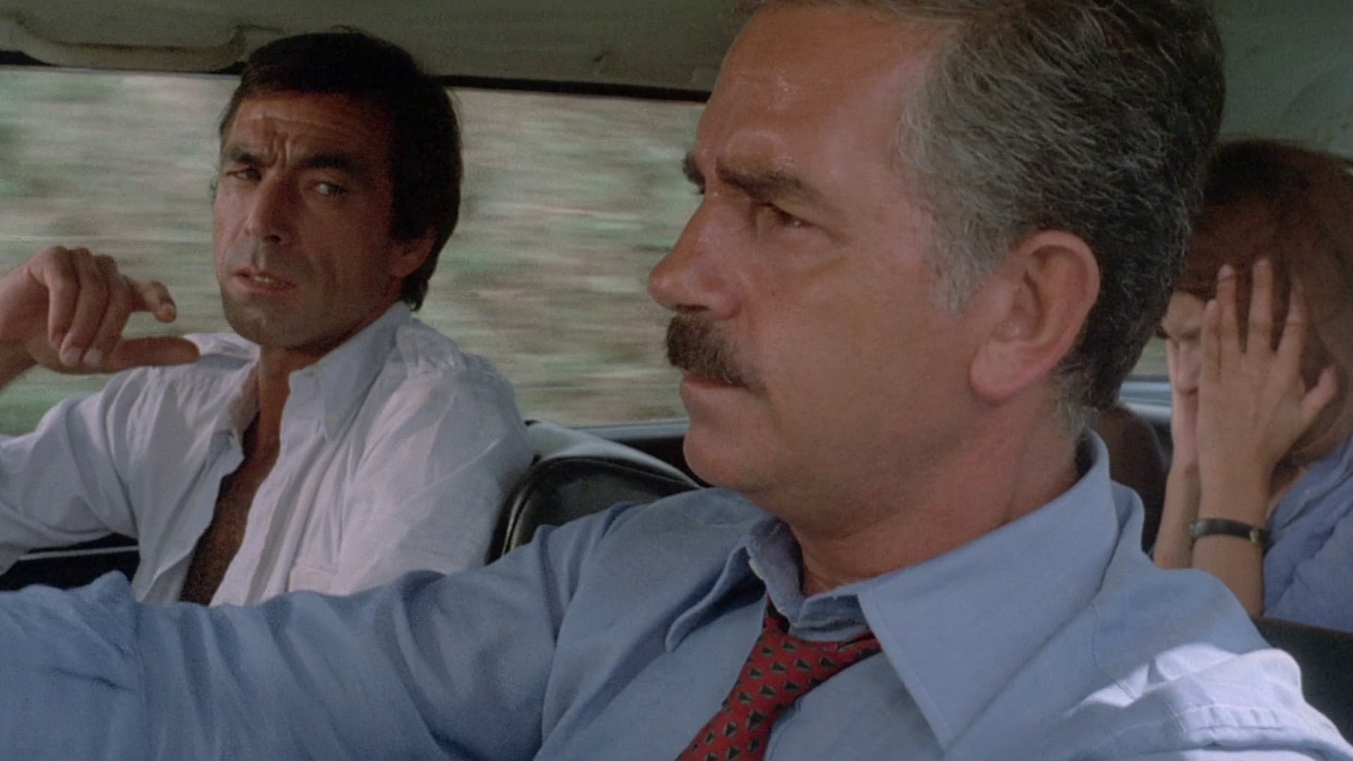 Cinematic background from Rabid Dogs 1974 - Following a bungled robbery, three violent criminals take a young woman, a middle-aged man, and a child hostage and force them to drive them outside Rome to help them make a clean getaway.