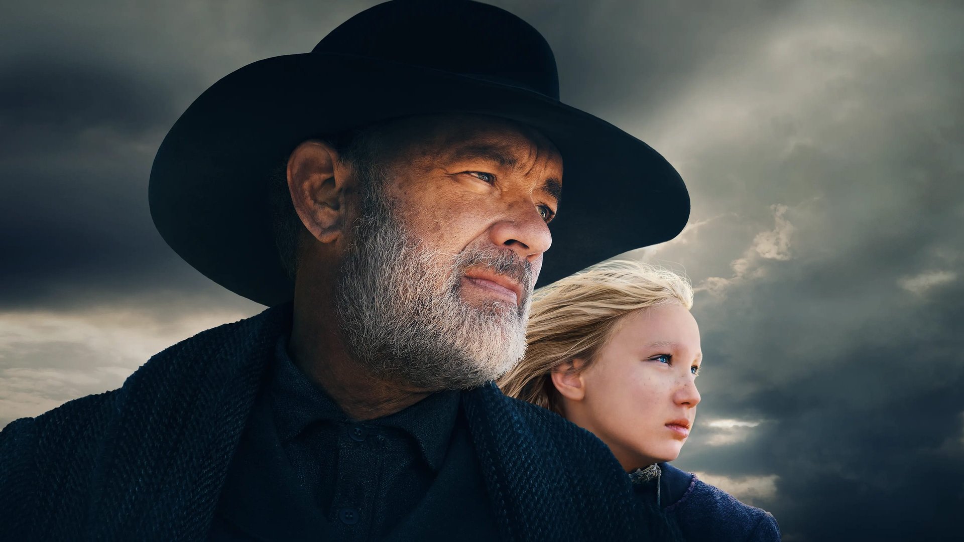 Cinematic background from News of the World 2020 - A Texan traveling across the wild West bringing the news of the world to local townspeople, agrees to help rescue a young girl who was kidnapped.