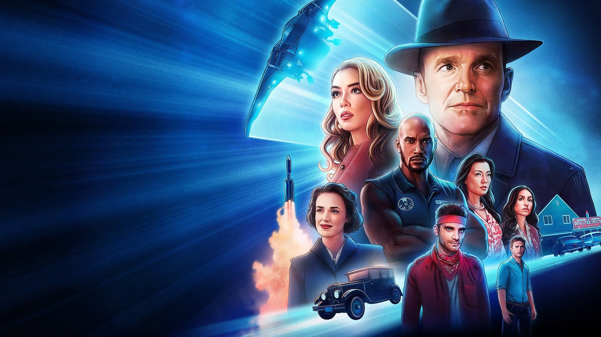 Cinematic background from Agents of S.H.I.E.L.D. 2013 - 2020 - Agent Phil Coulson of S.H.I.E.L.D. (Strategic Homeland Intervention, Enforcement and Logistics Division) puts together a team of agents to investigate the new, the strange and the unknown around the globe, protecting the ordinary from the extraordinary.