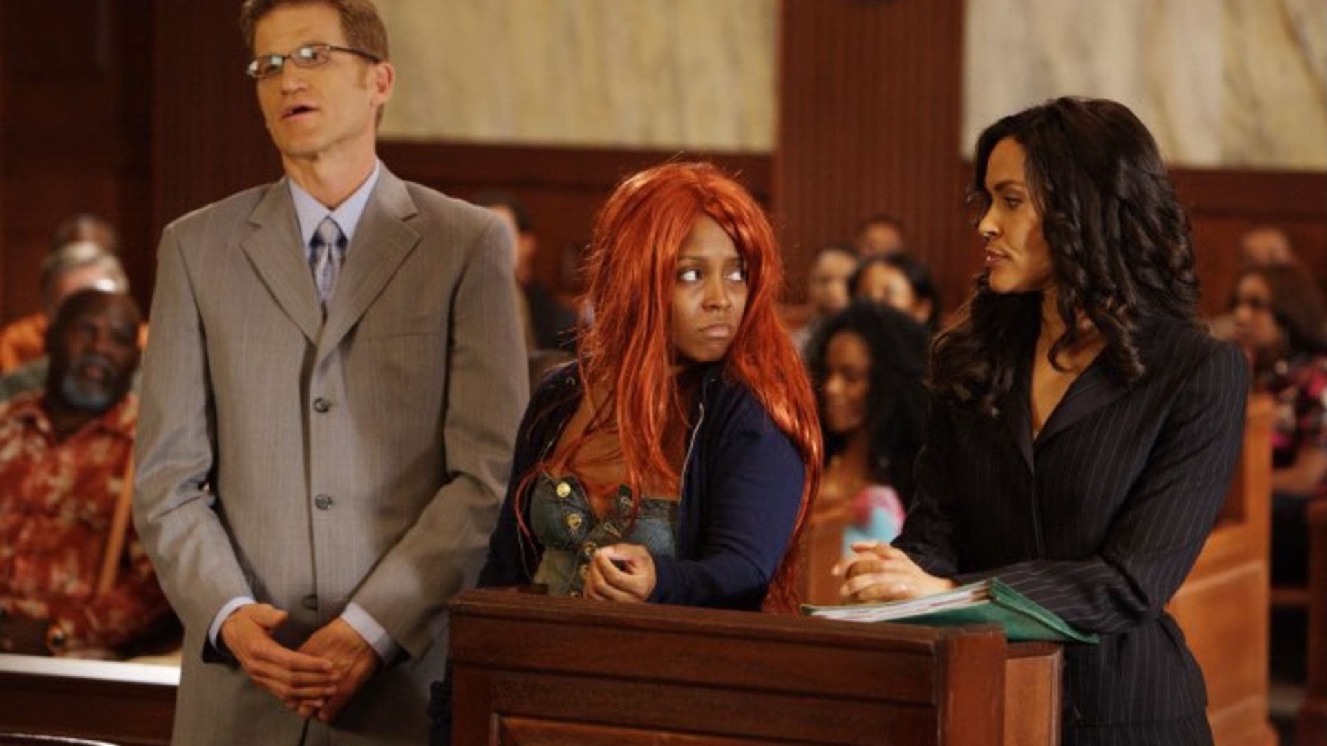 Cinematic background from Madea Goes to Jail 2009 - After a high-speed car chase, Madea winds up behind bars because her quick temper gets the best of her. Meanwhile, Assistant District Attorney Josh Hardaway lands a case that's too personal to handle: that of a young prostitute and former drug addict named Candace. When Candace winds up in jail, Madea takes the young woman under her protective wing.